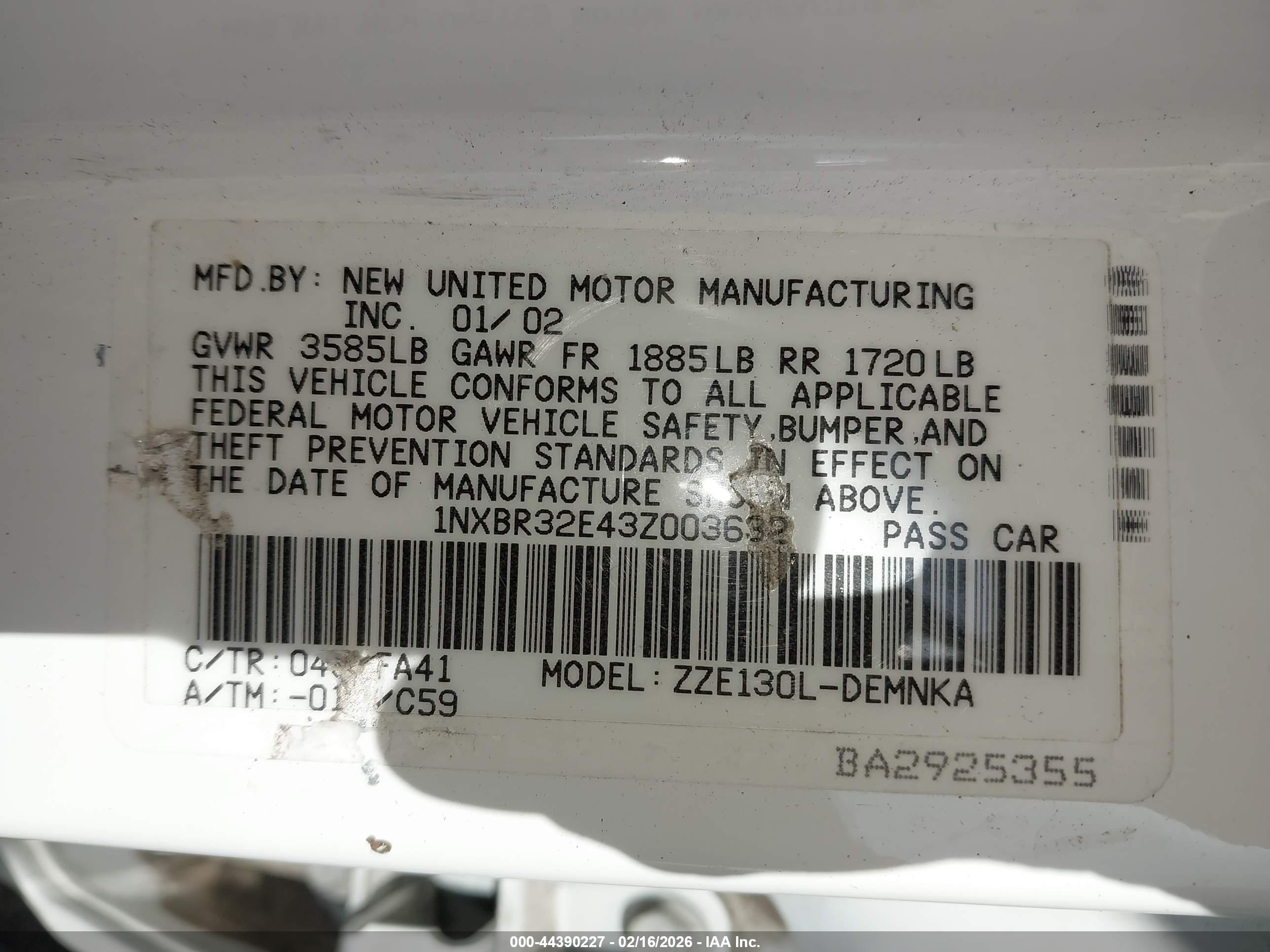 TOYOTA COROLLA image 9