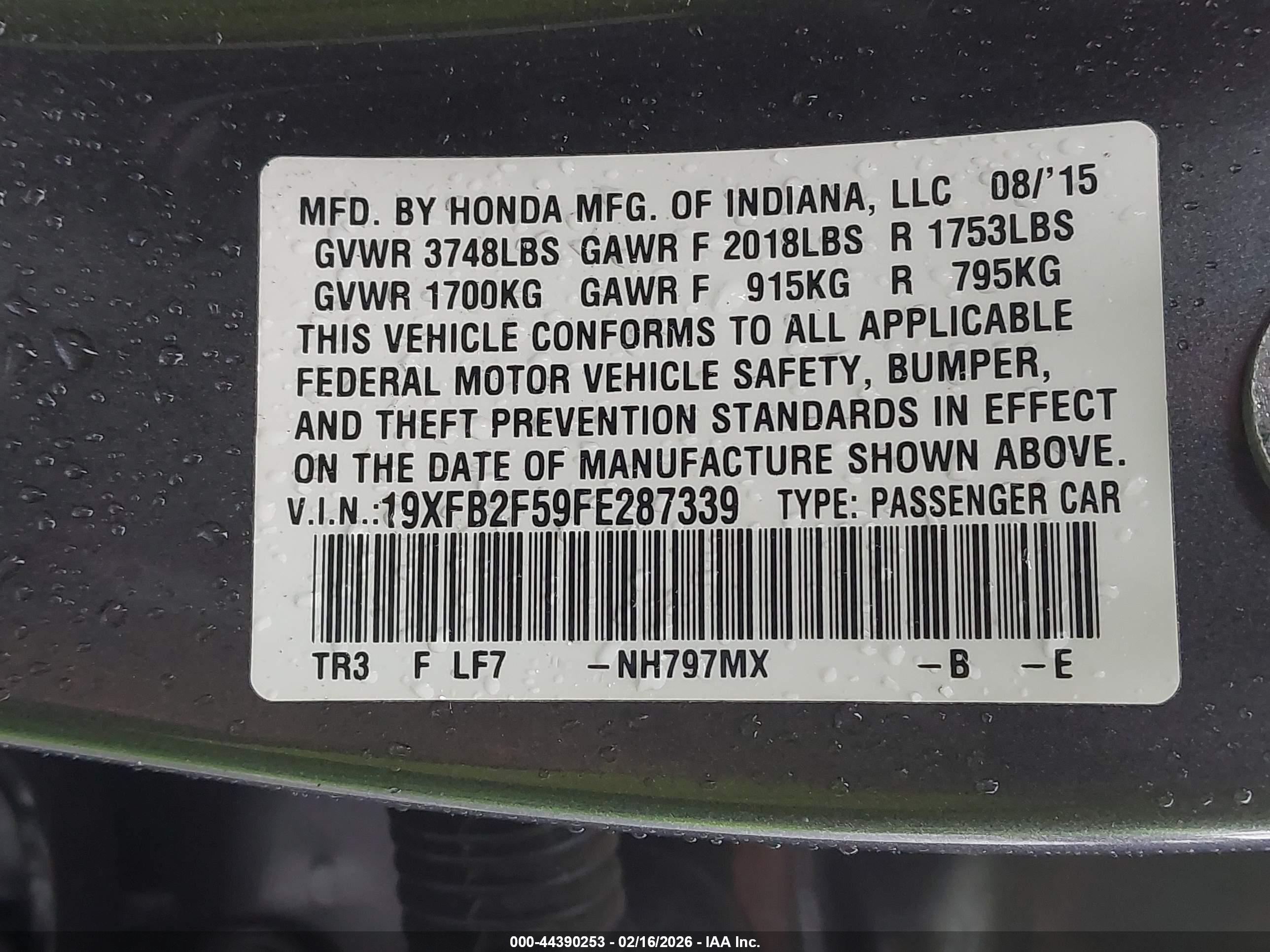 HONDA CIVIC image 9
