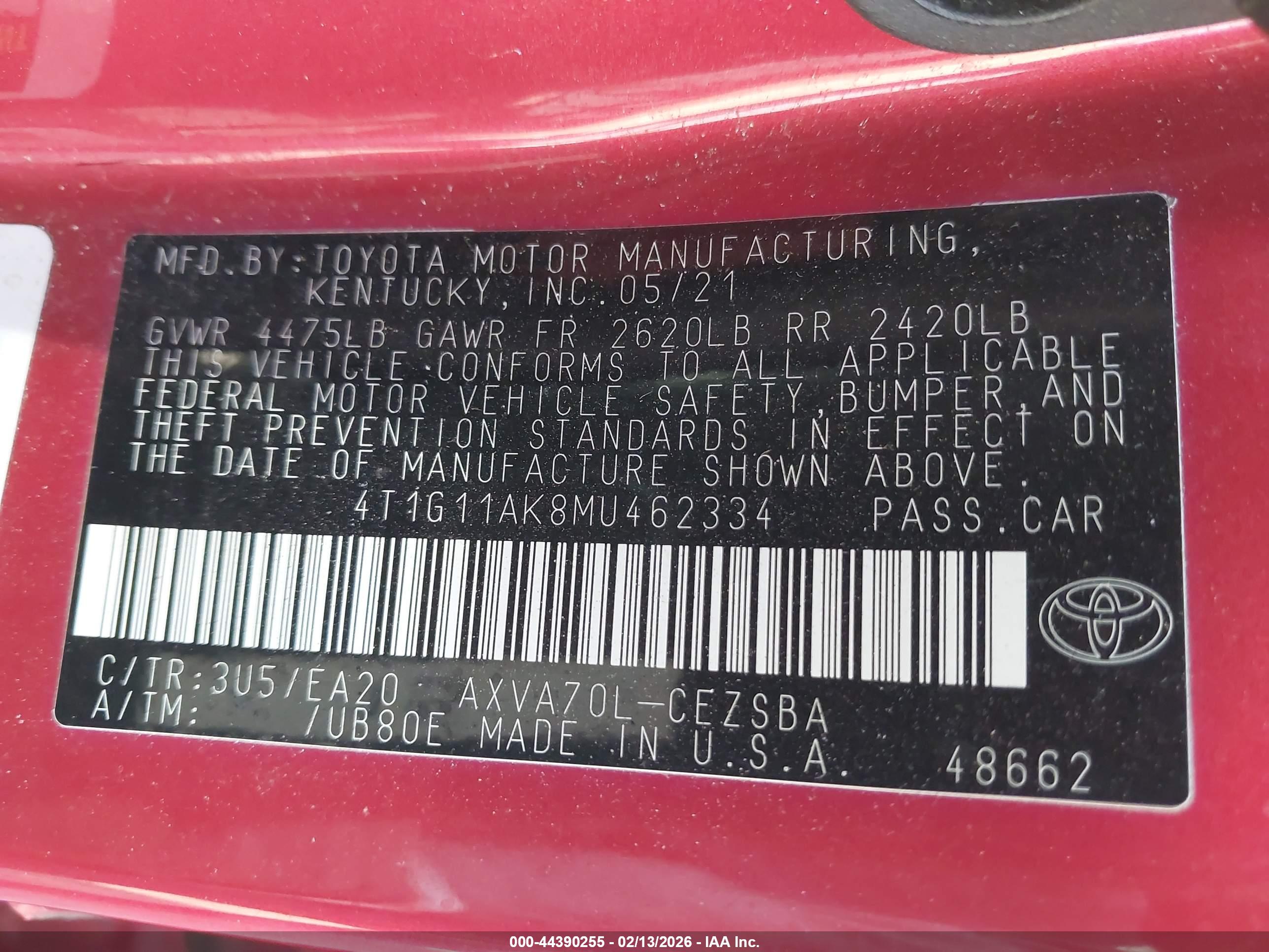 TOYOTA CAMRY image 9