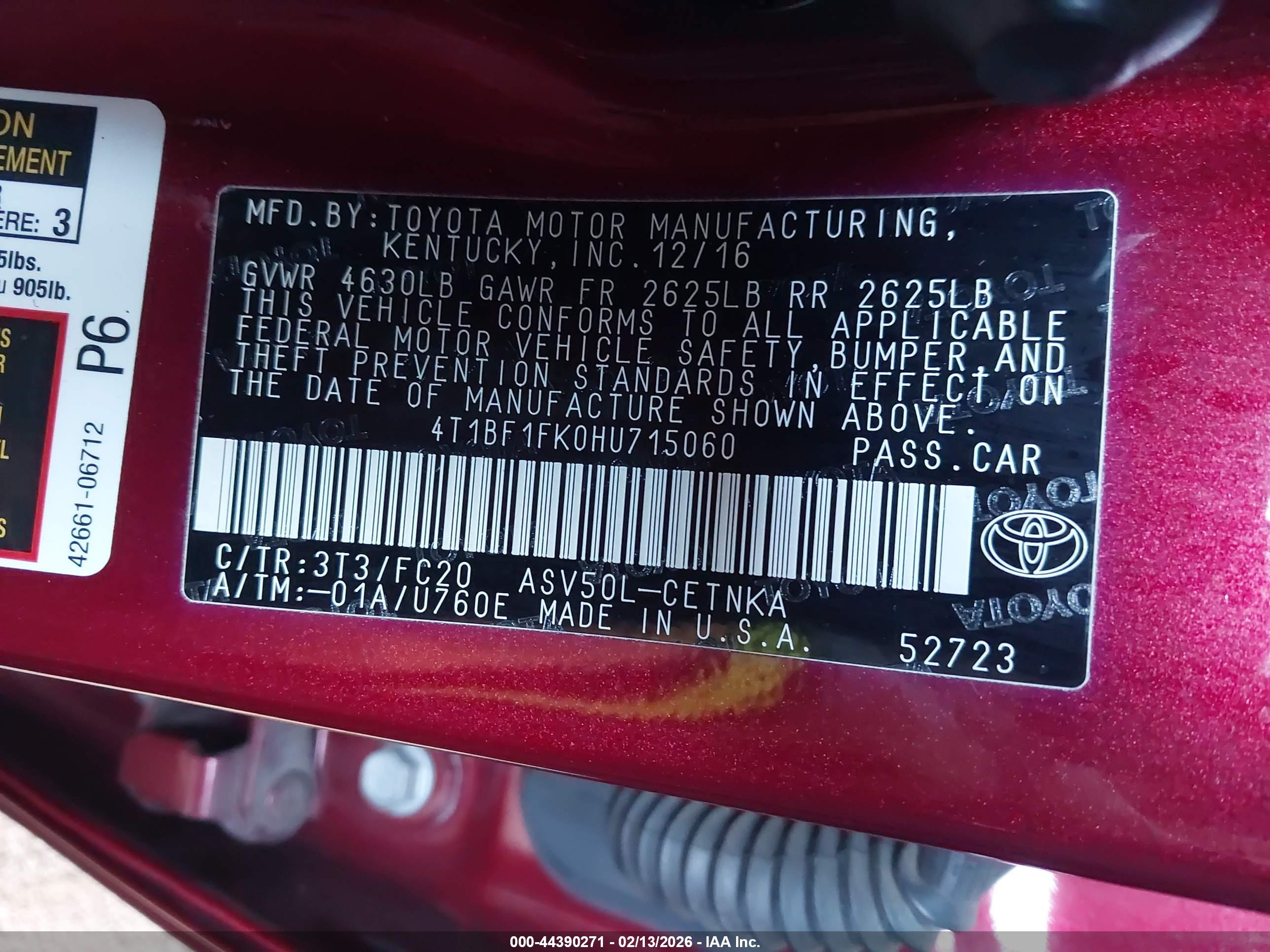 TOYOTA CAMRY image 9