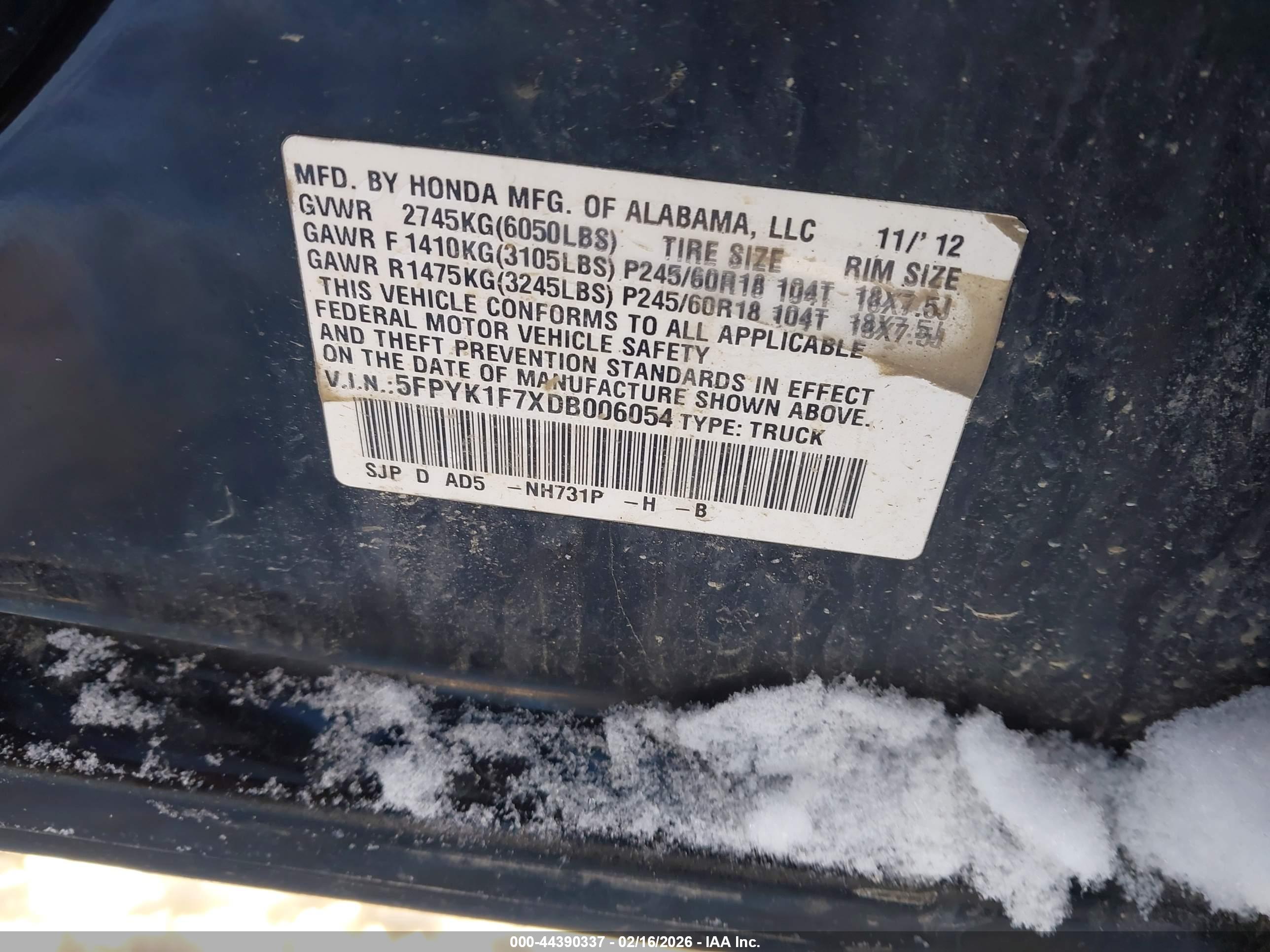 HONDA RIDGELINE image 9