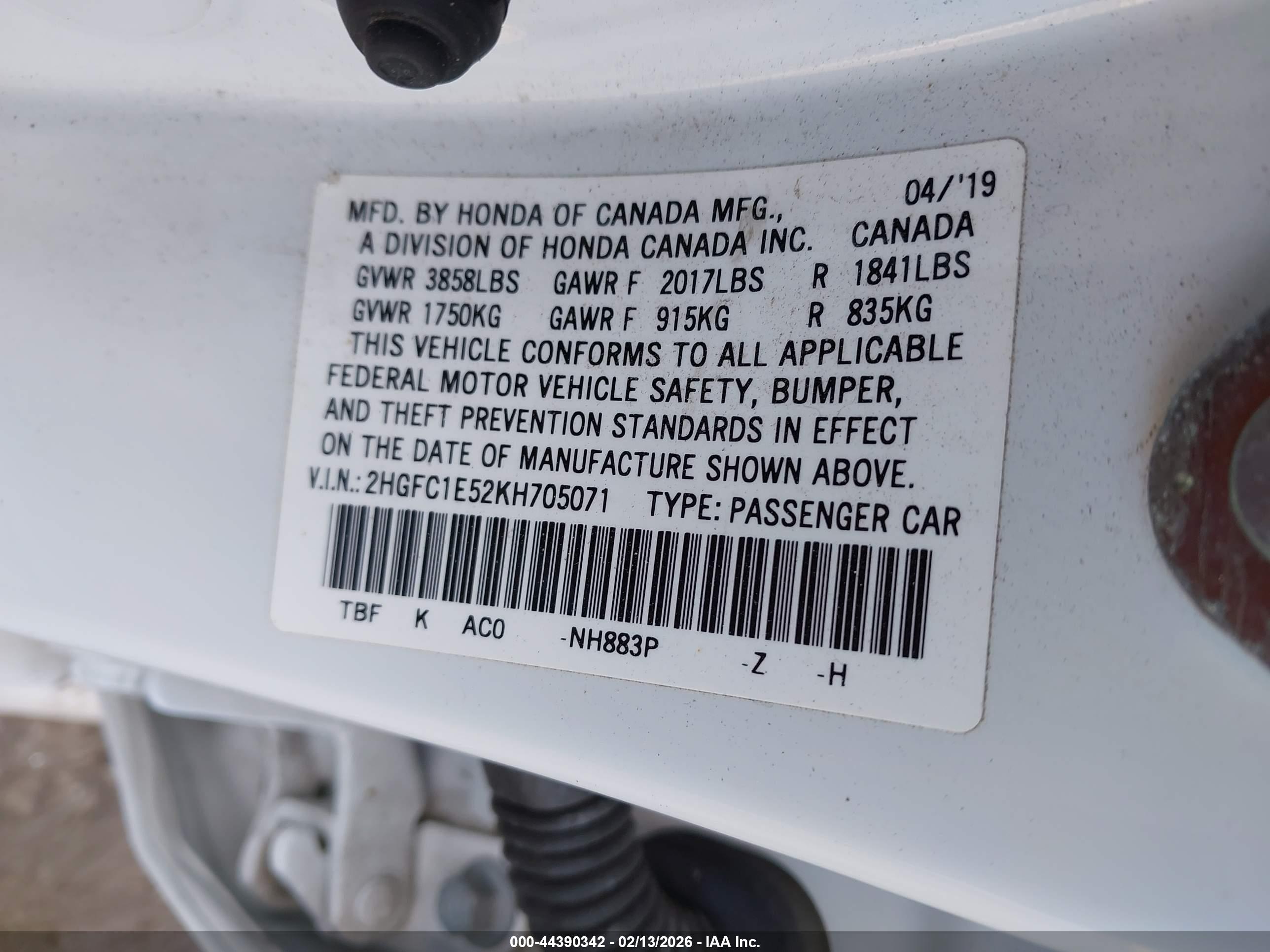 HONDA CIVIC image 9