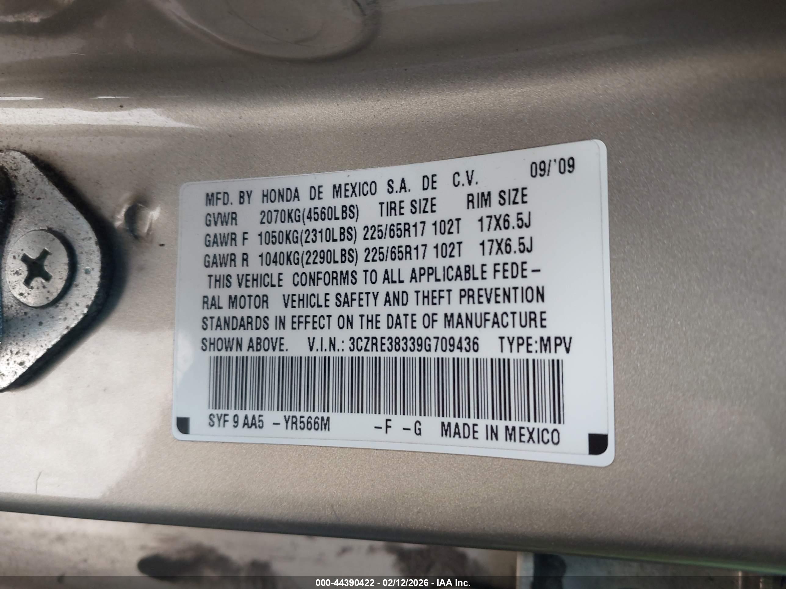 HONDA CR-V image 9