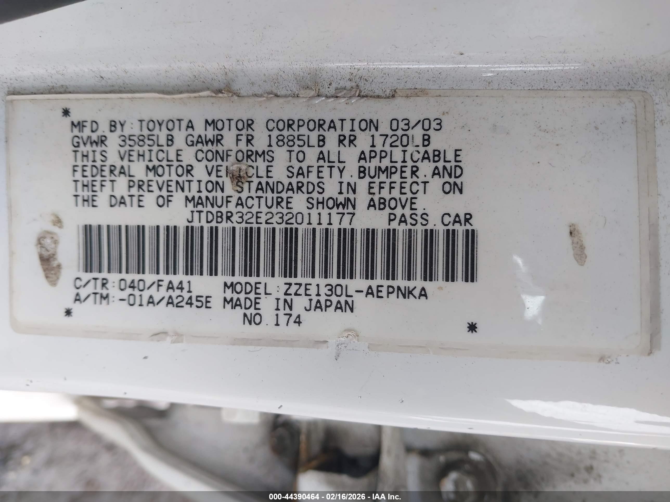 TOYOTA COROLLA image 9