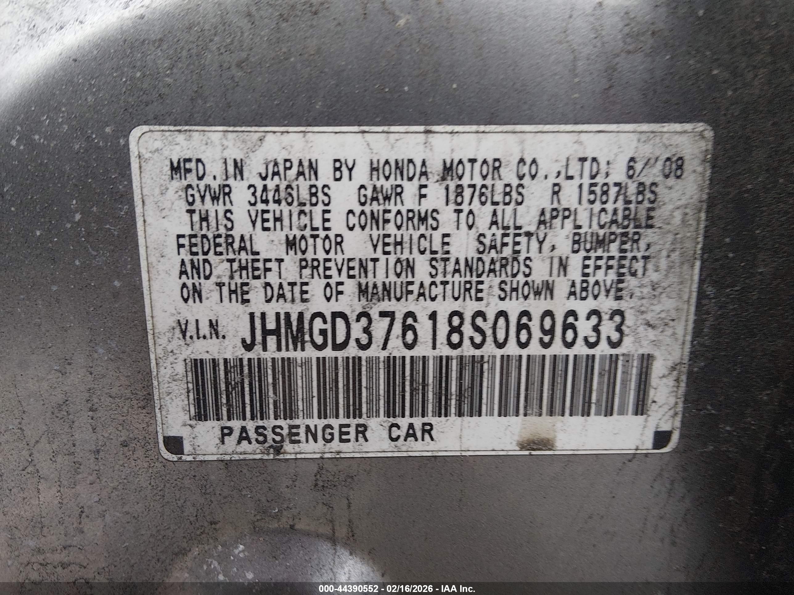 HONDA FIT image 9