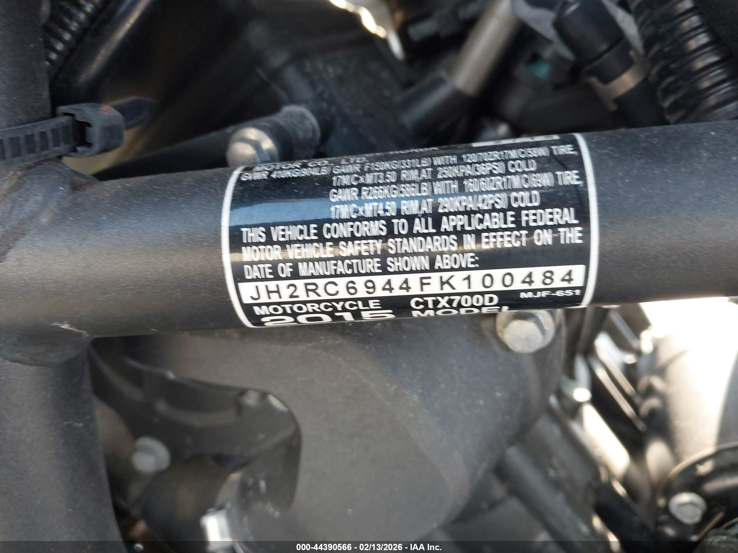 HONDA CTX700 image 10