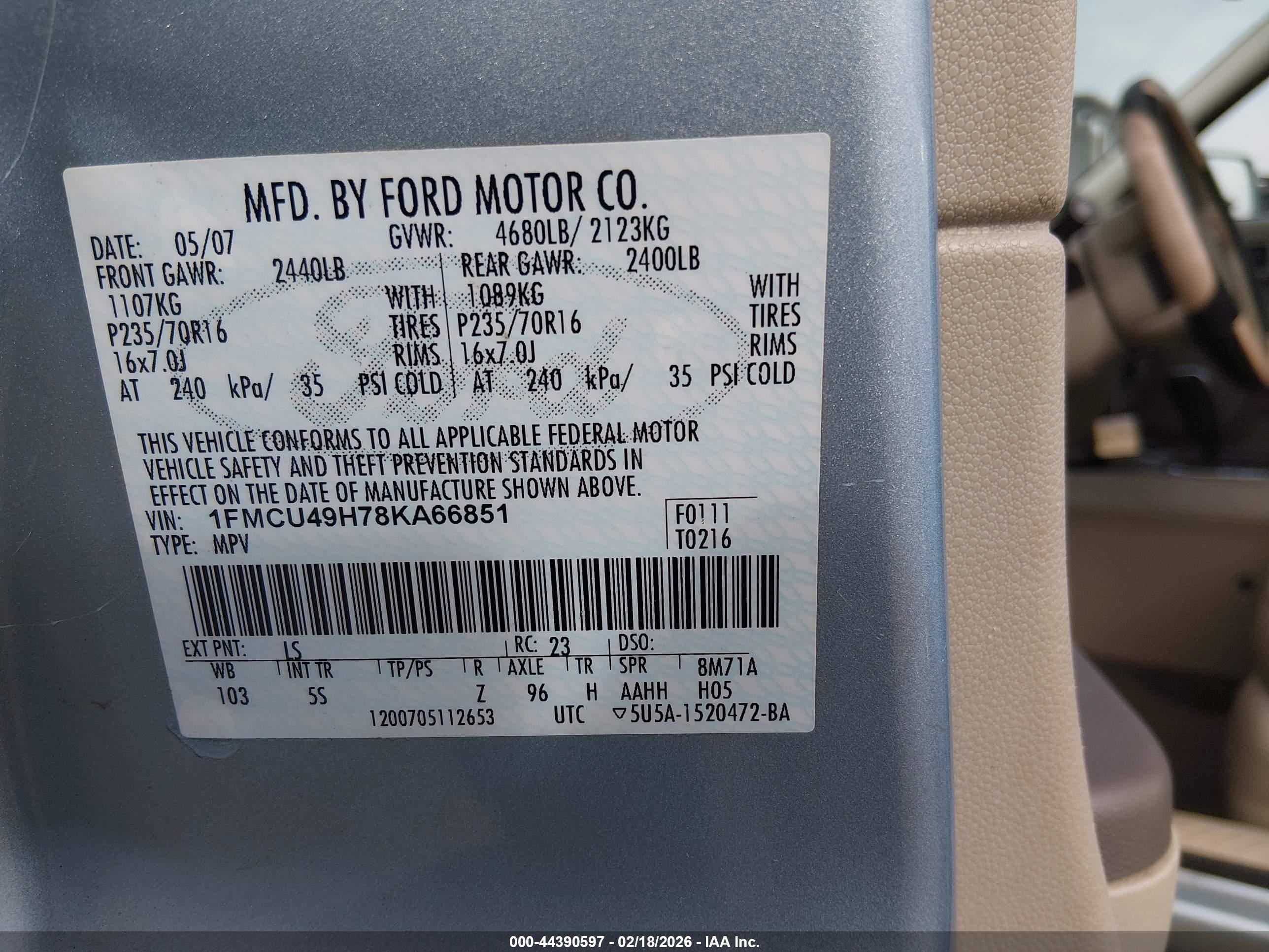 FORD ESCAPE image 9