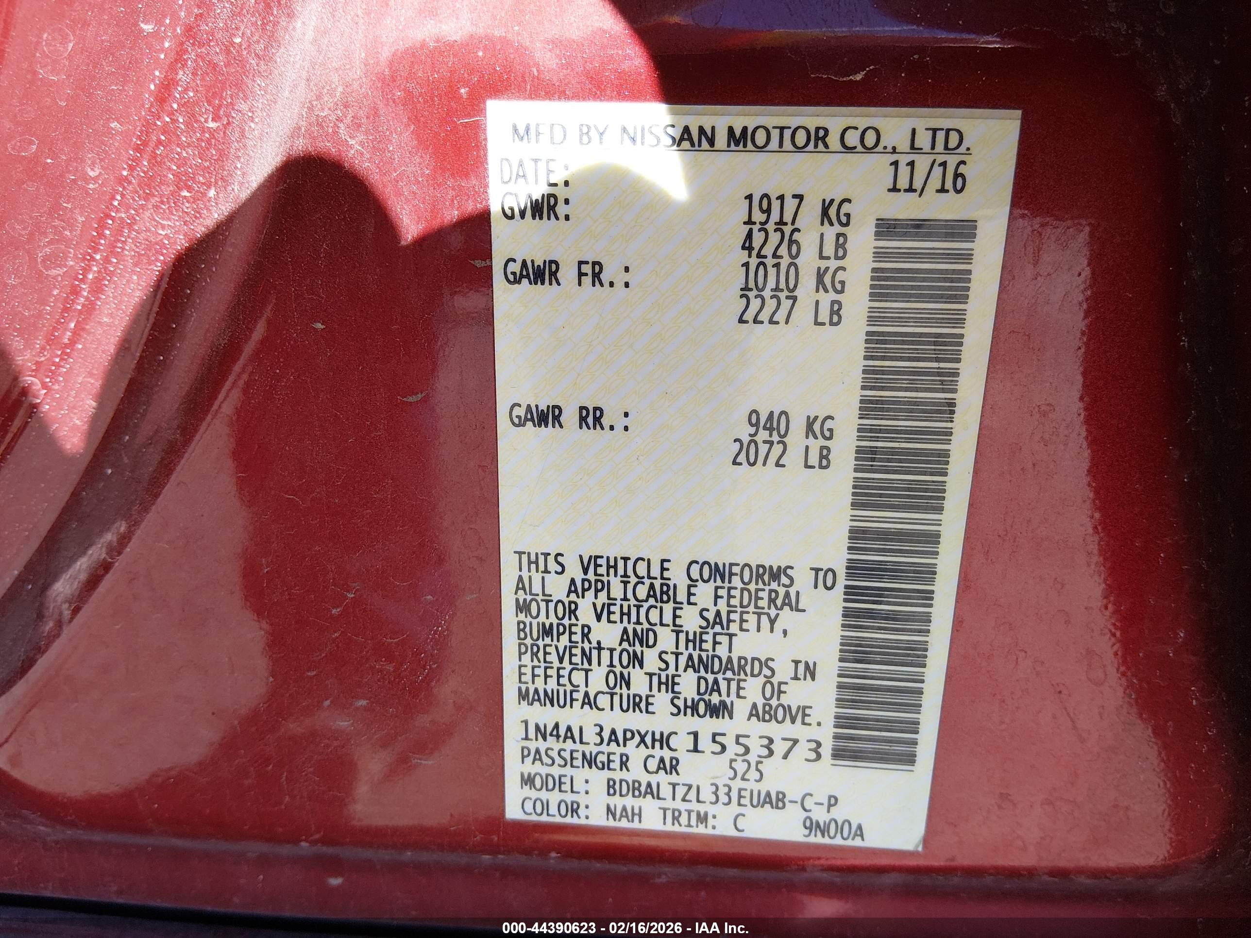 NISSAN ALTIMA image 9