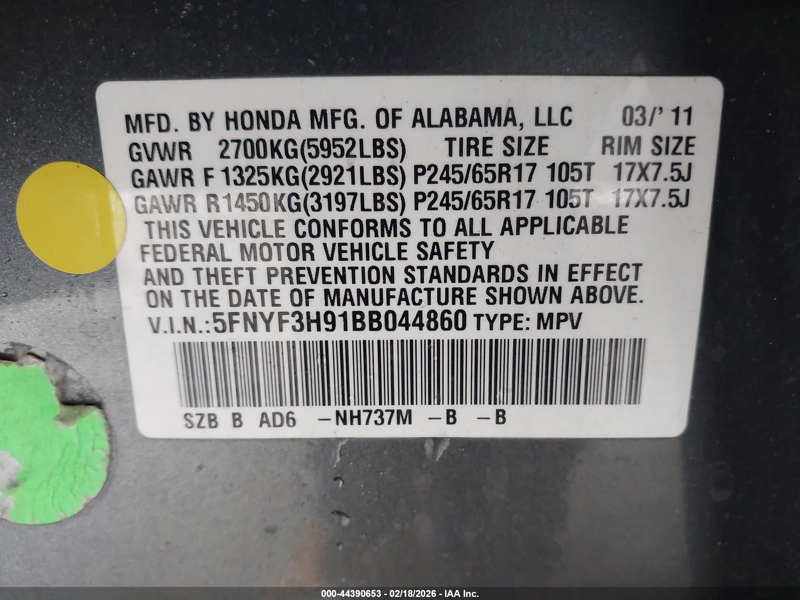 HONDA PILOT image 9