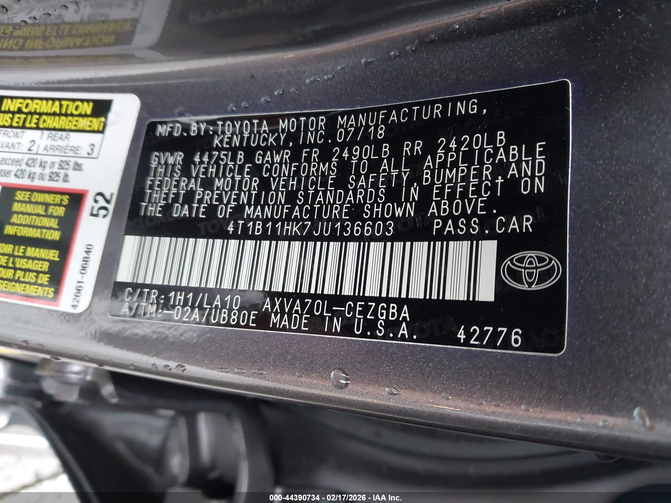 TOYOTA CAMRY image 9