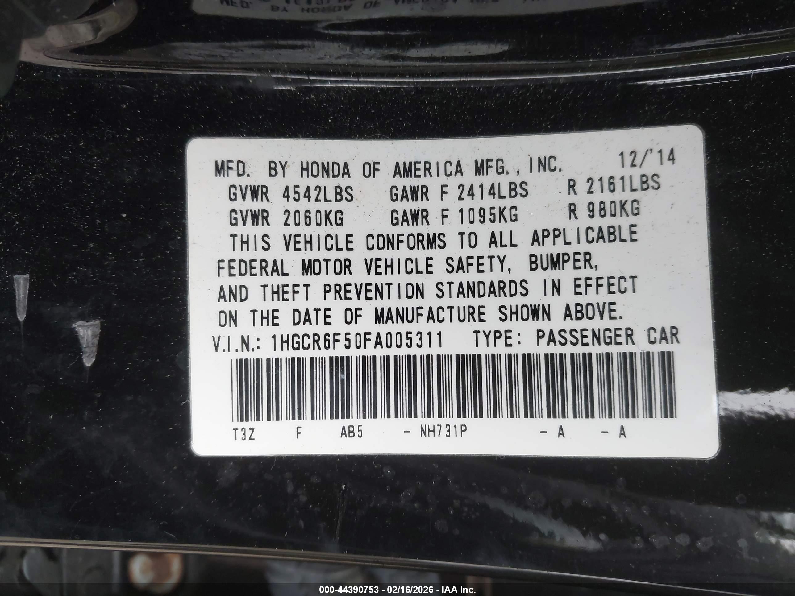 HONDA ACCORD image 9