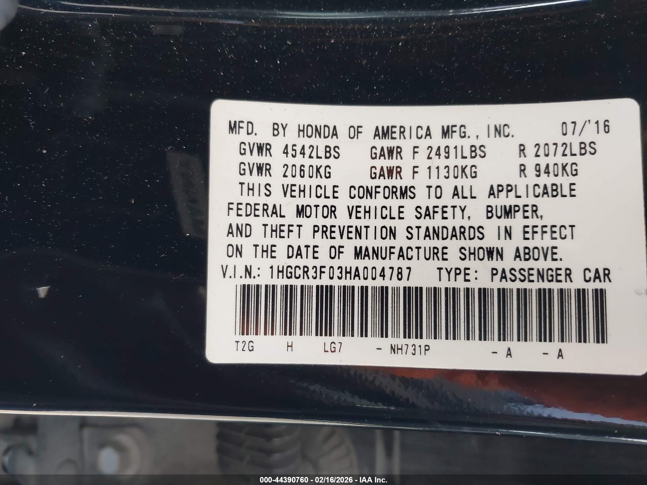 HONDA ACCORD image 9