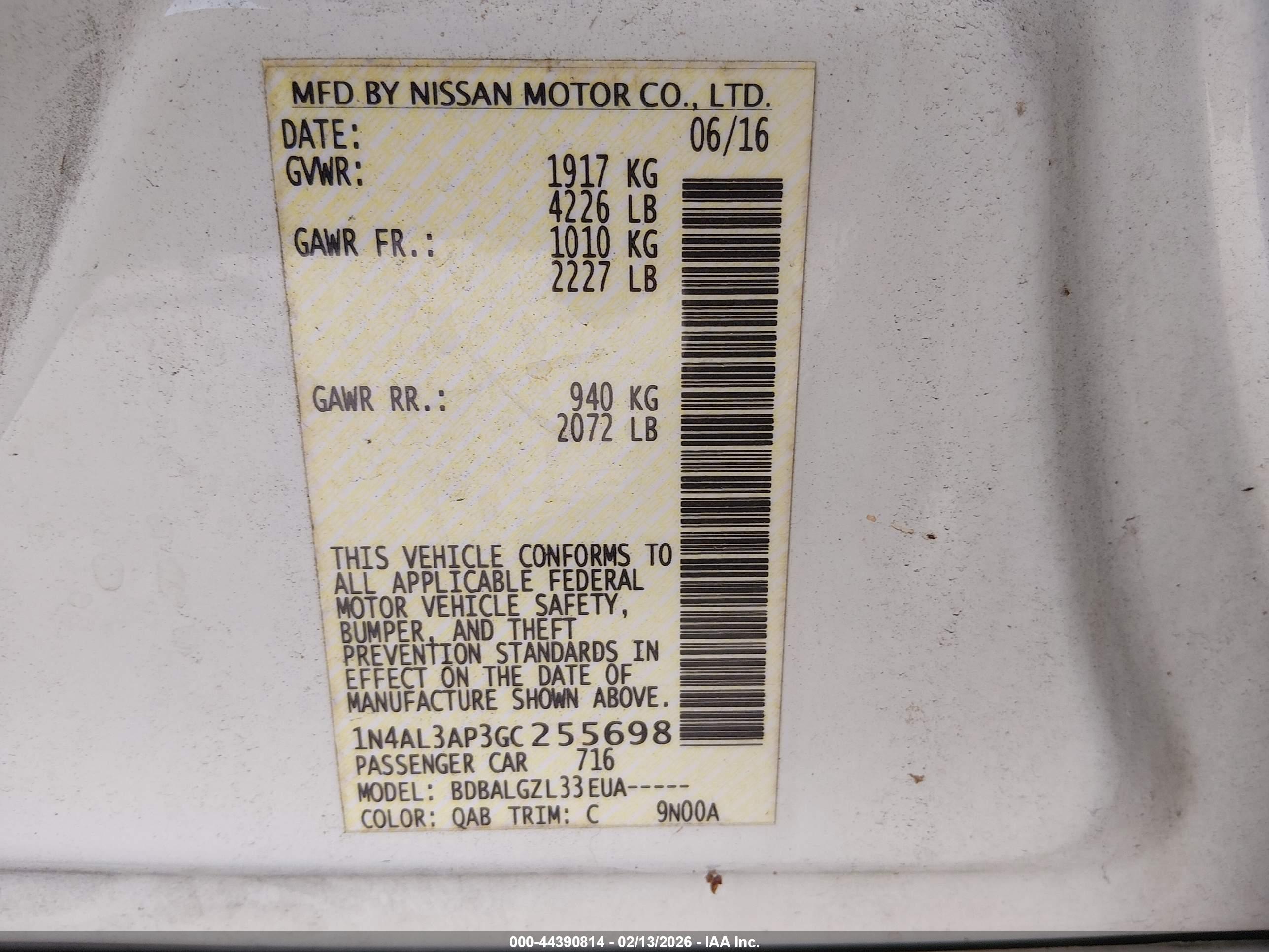 NISSAN ALTIMA image 9