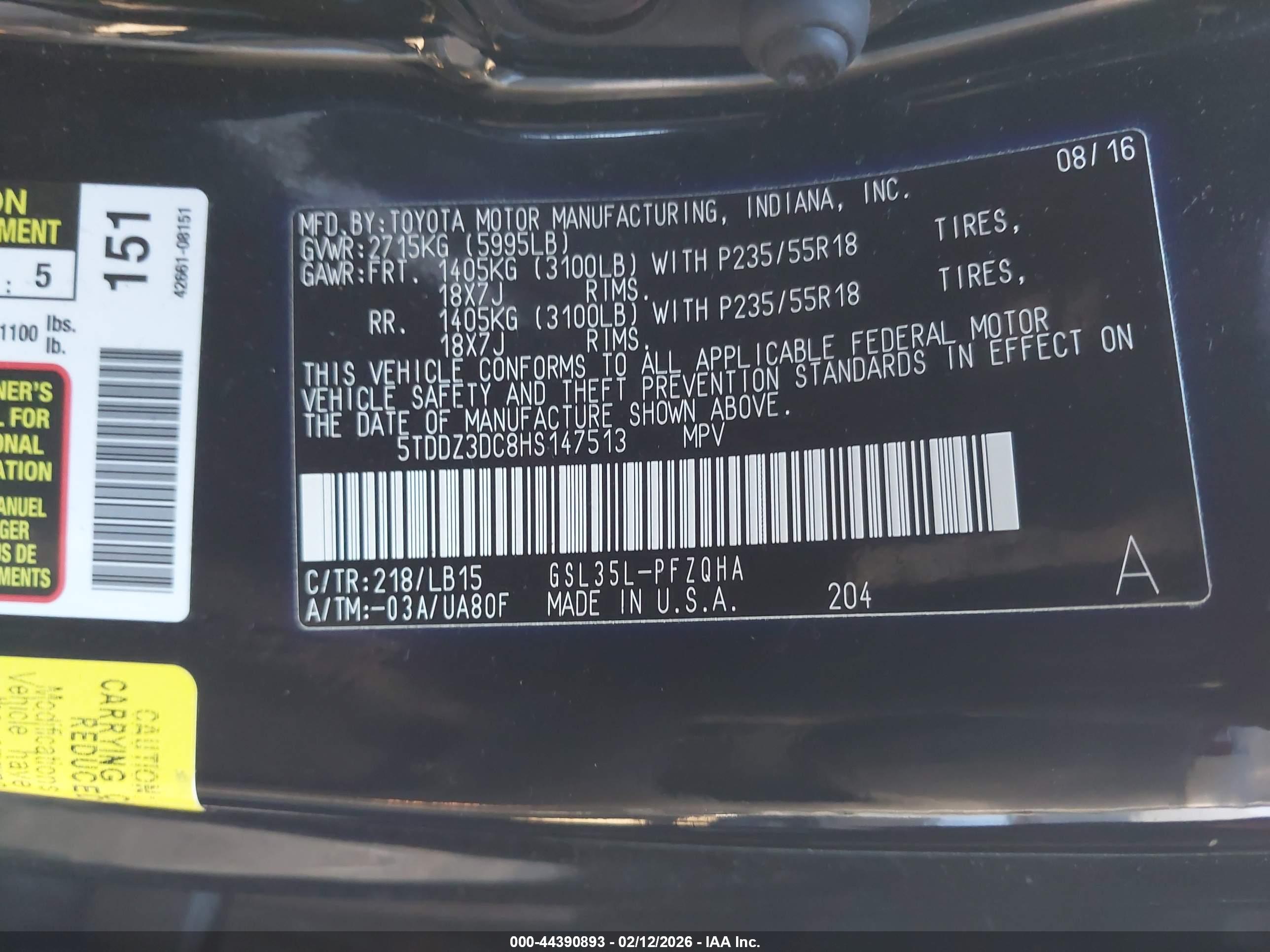 TOYOTA SIENNA image 9
