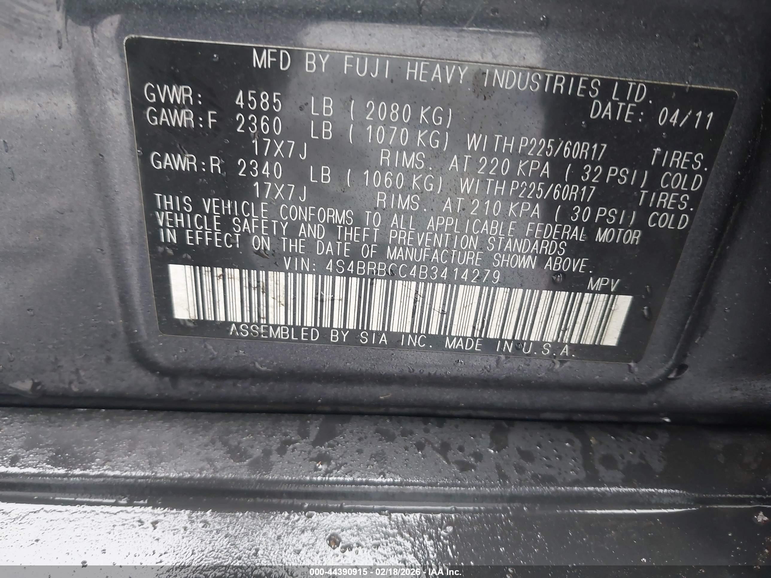 SUBARU OUTBACK image 9
