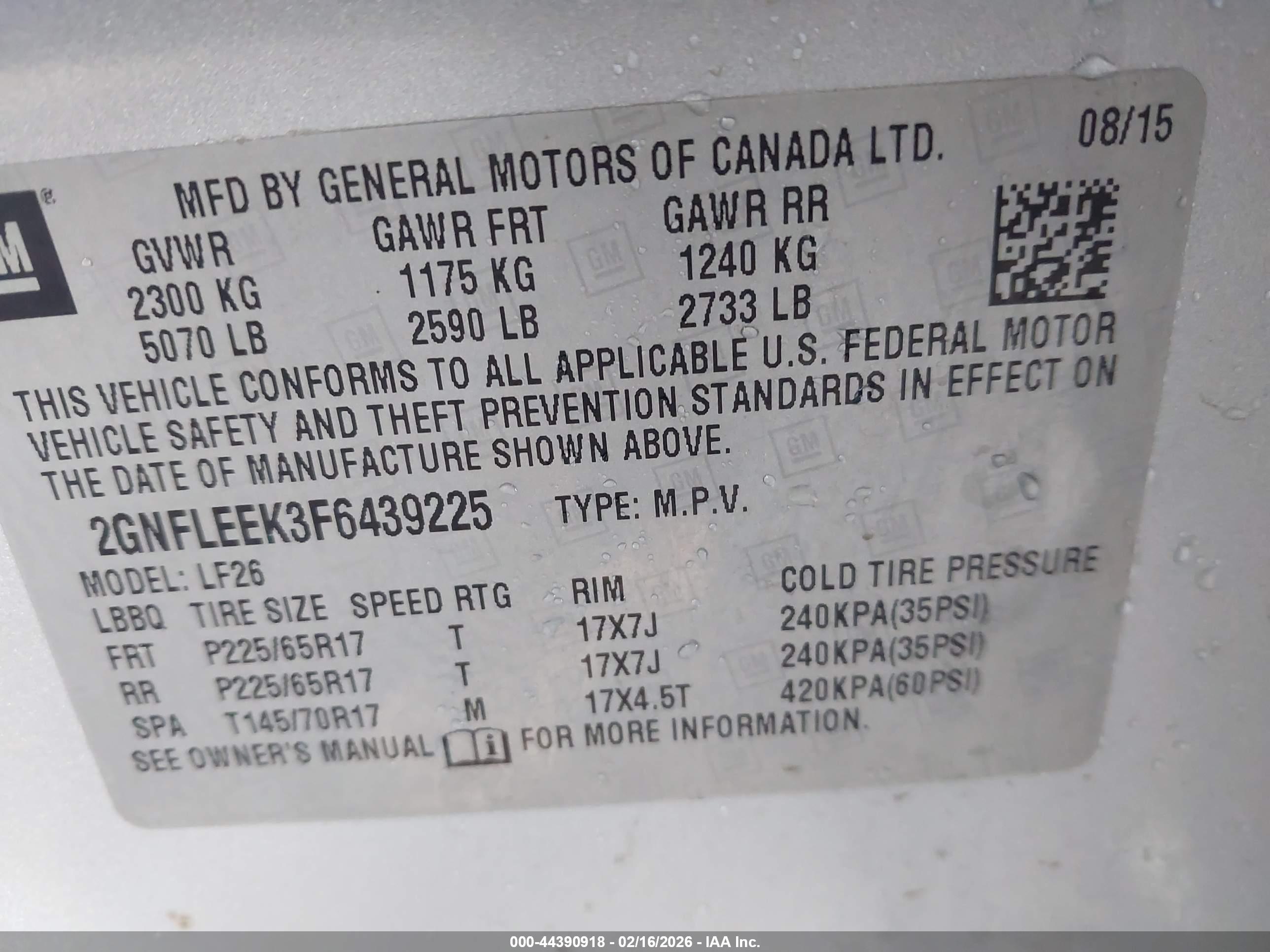 CHEVROLET EQUINOX image 9