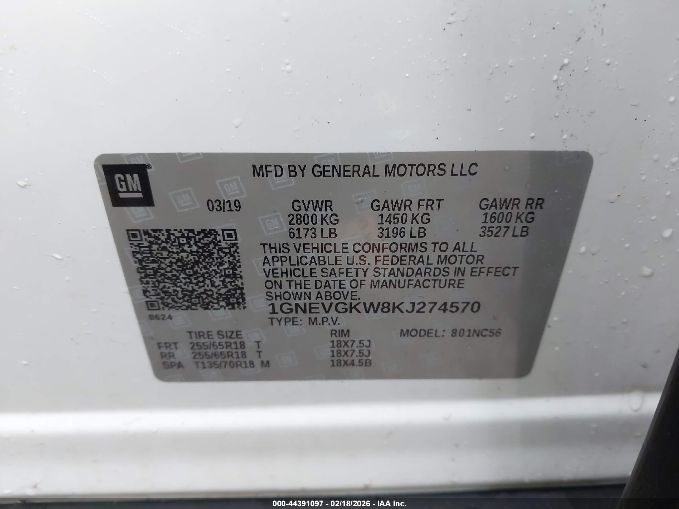 CHEVROLET TRAVERSE image 9