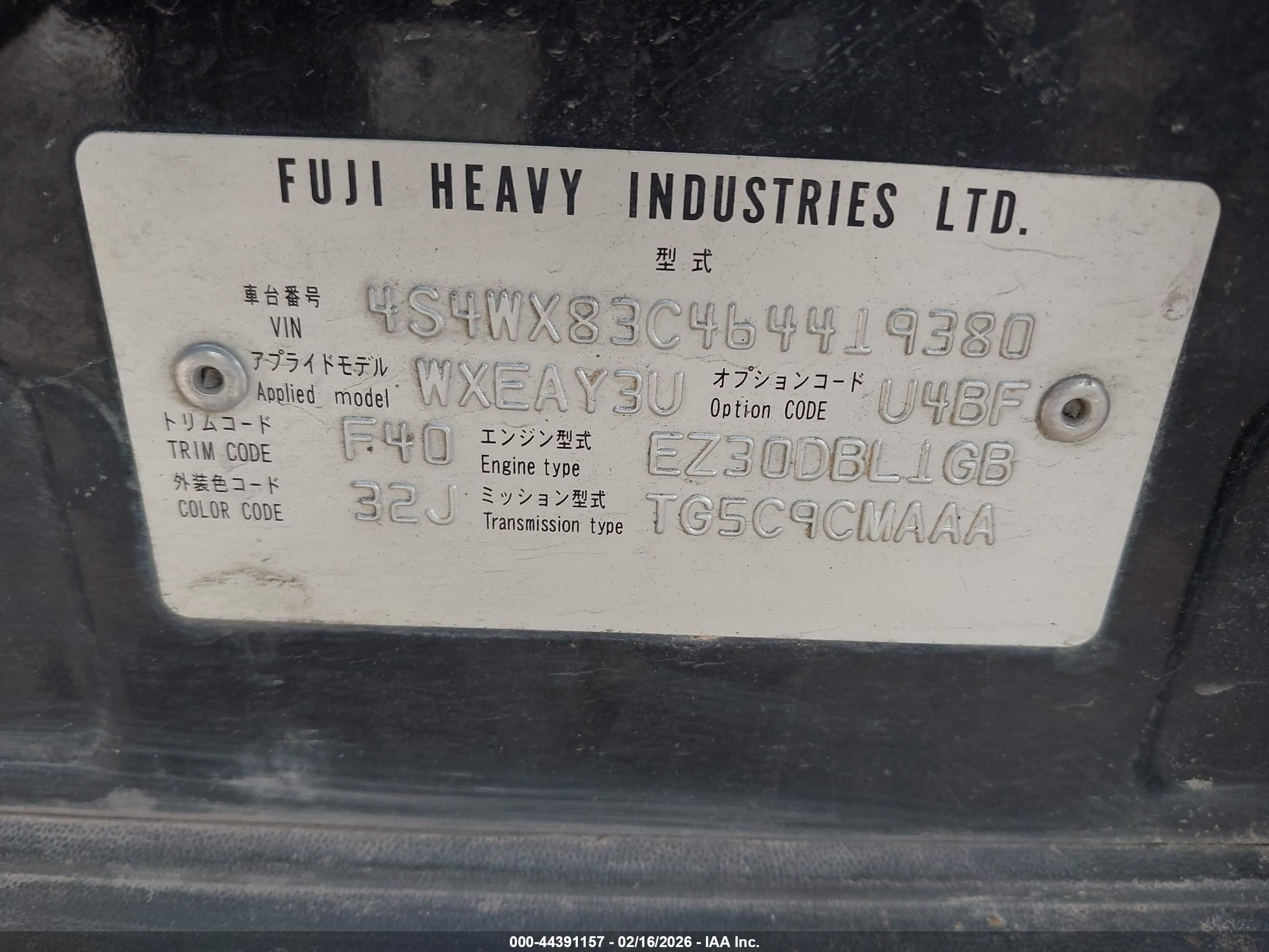 SUBARU B9 image 9