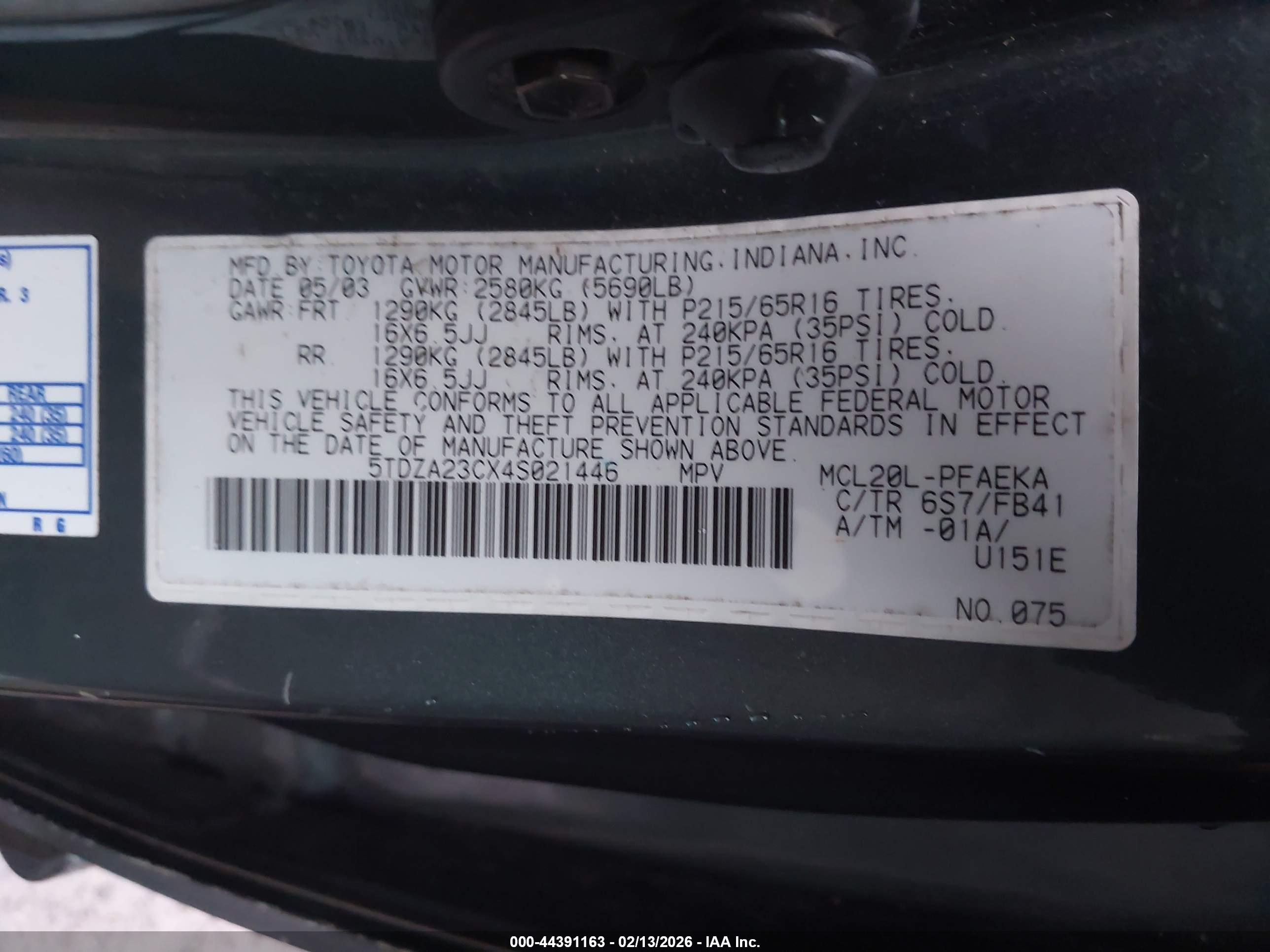 TOYOTA SIENNA image 9