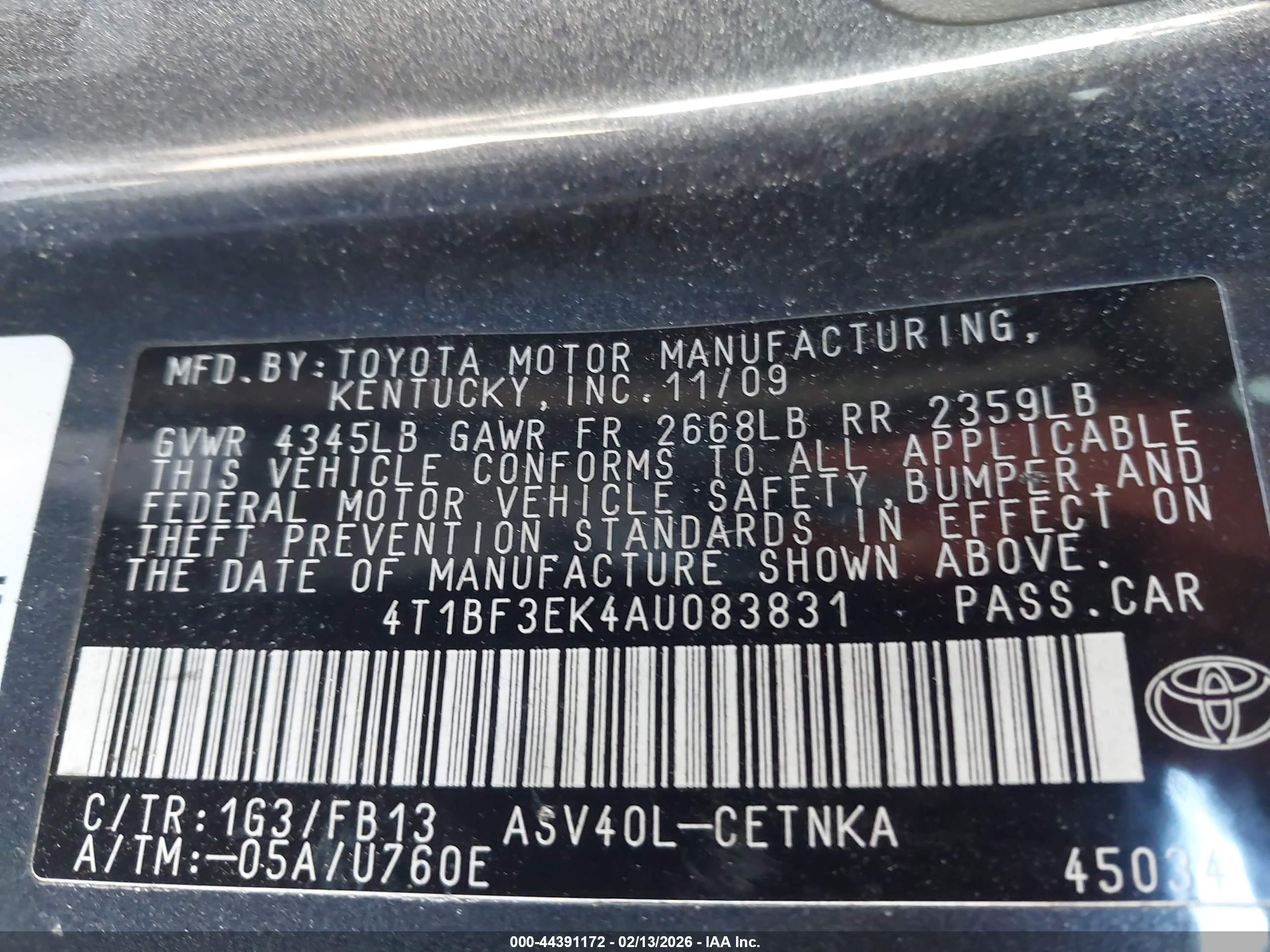TOYOTA CAMRY image 9