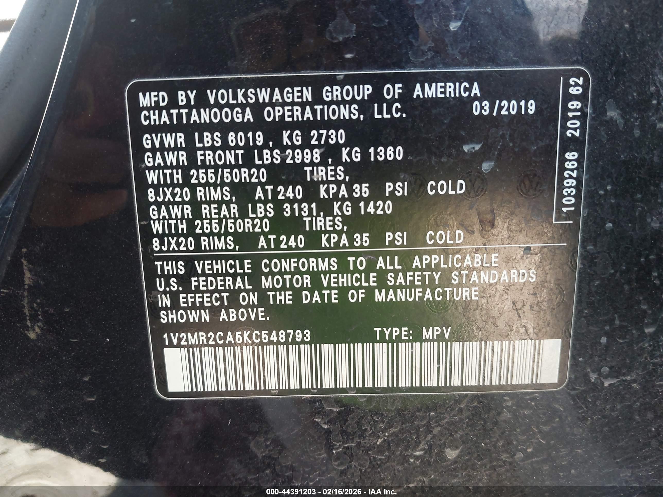 VOLKSWAGEN ATLAS image 9