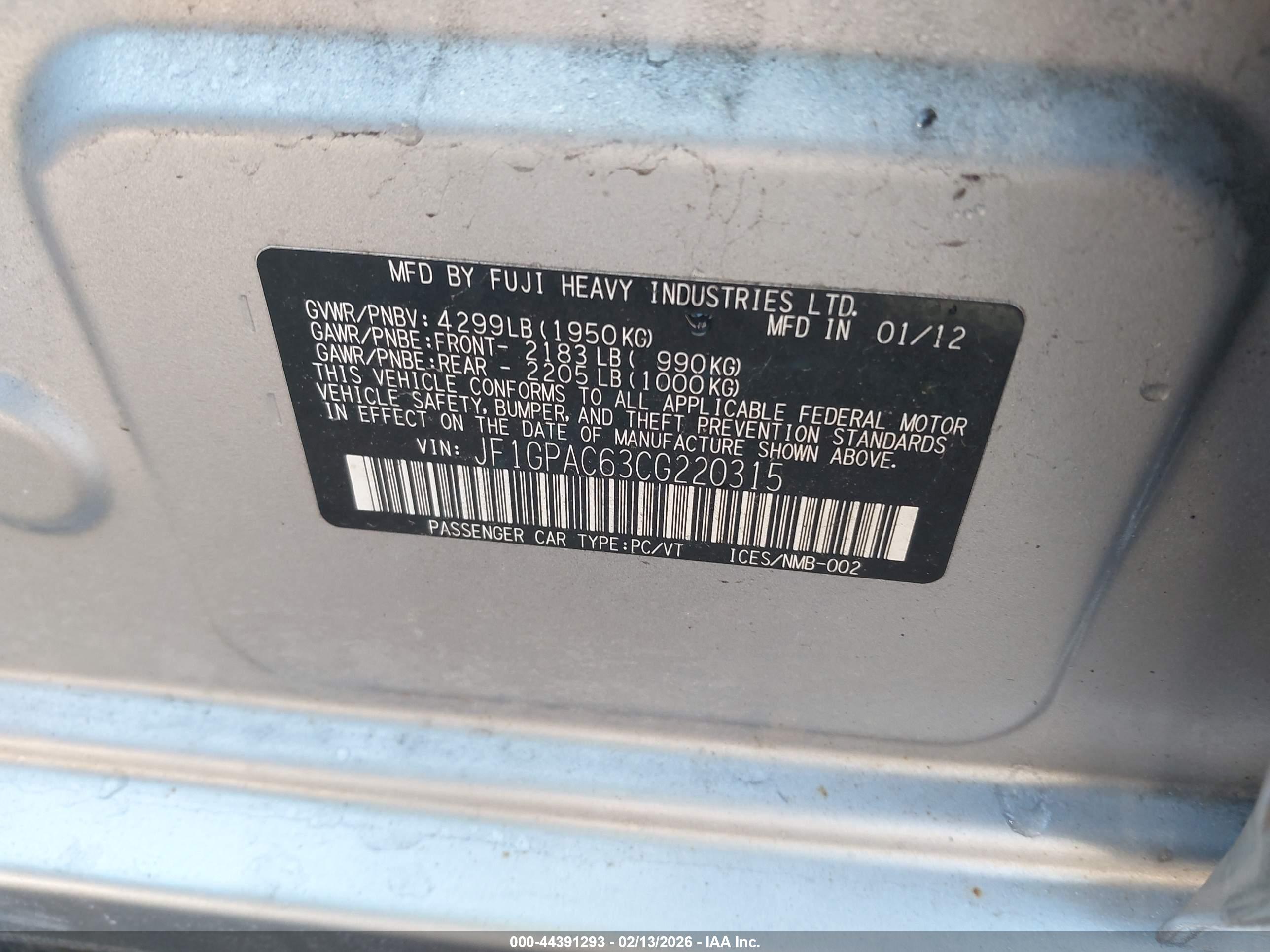 SUBARU IMPREZA image 9