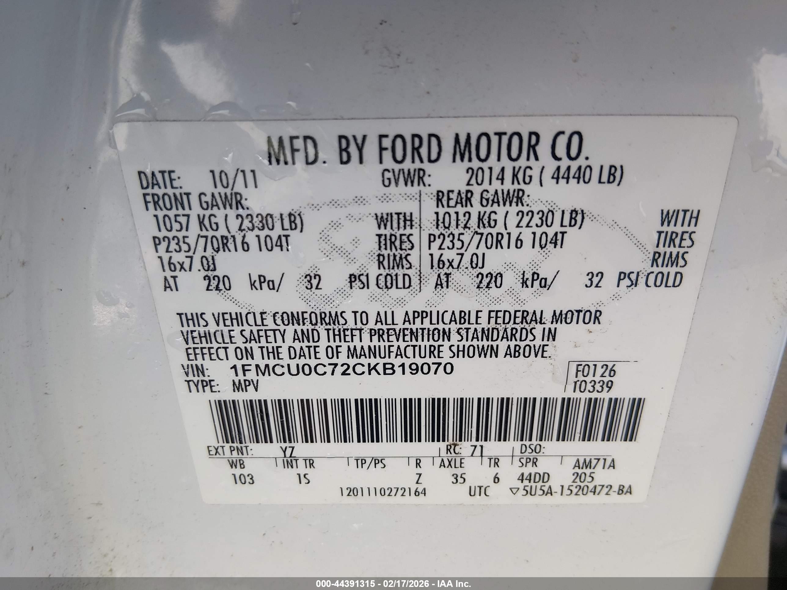 FORD ESCAPE image 9