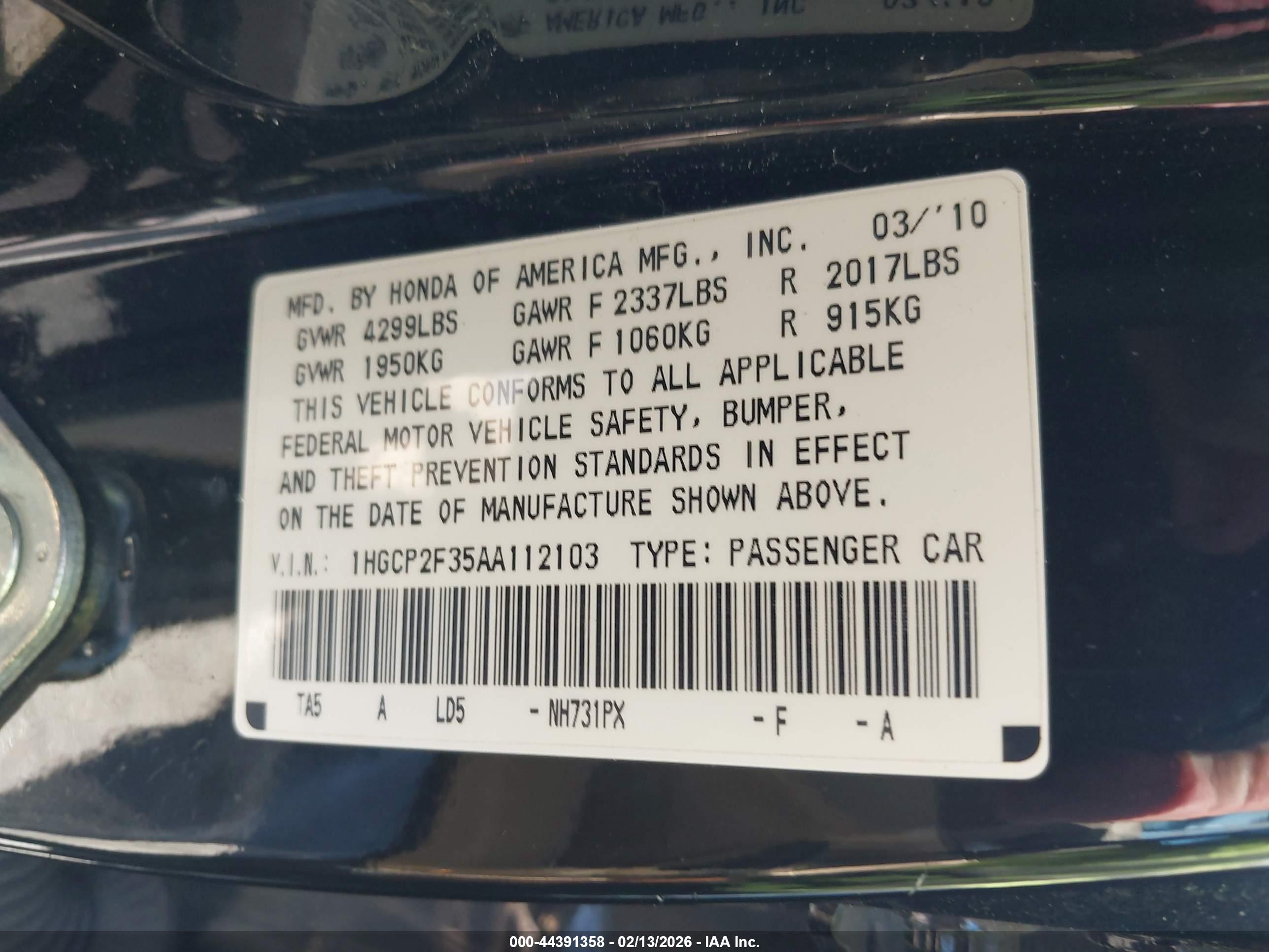 HONDA ACCORD image 9