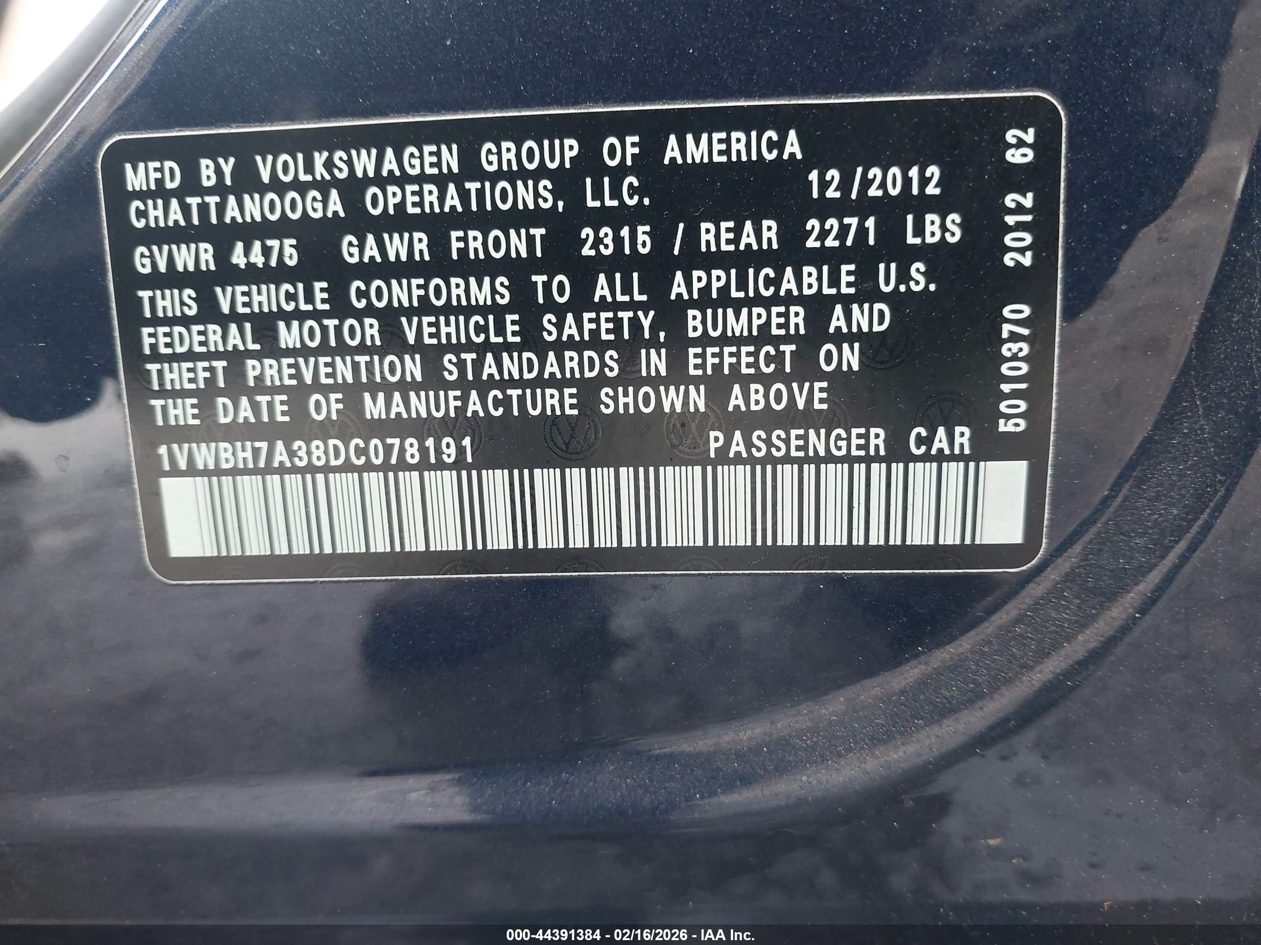 VOLKSWAGEN PASSAT image 9
