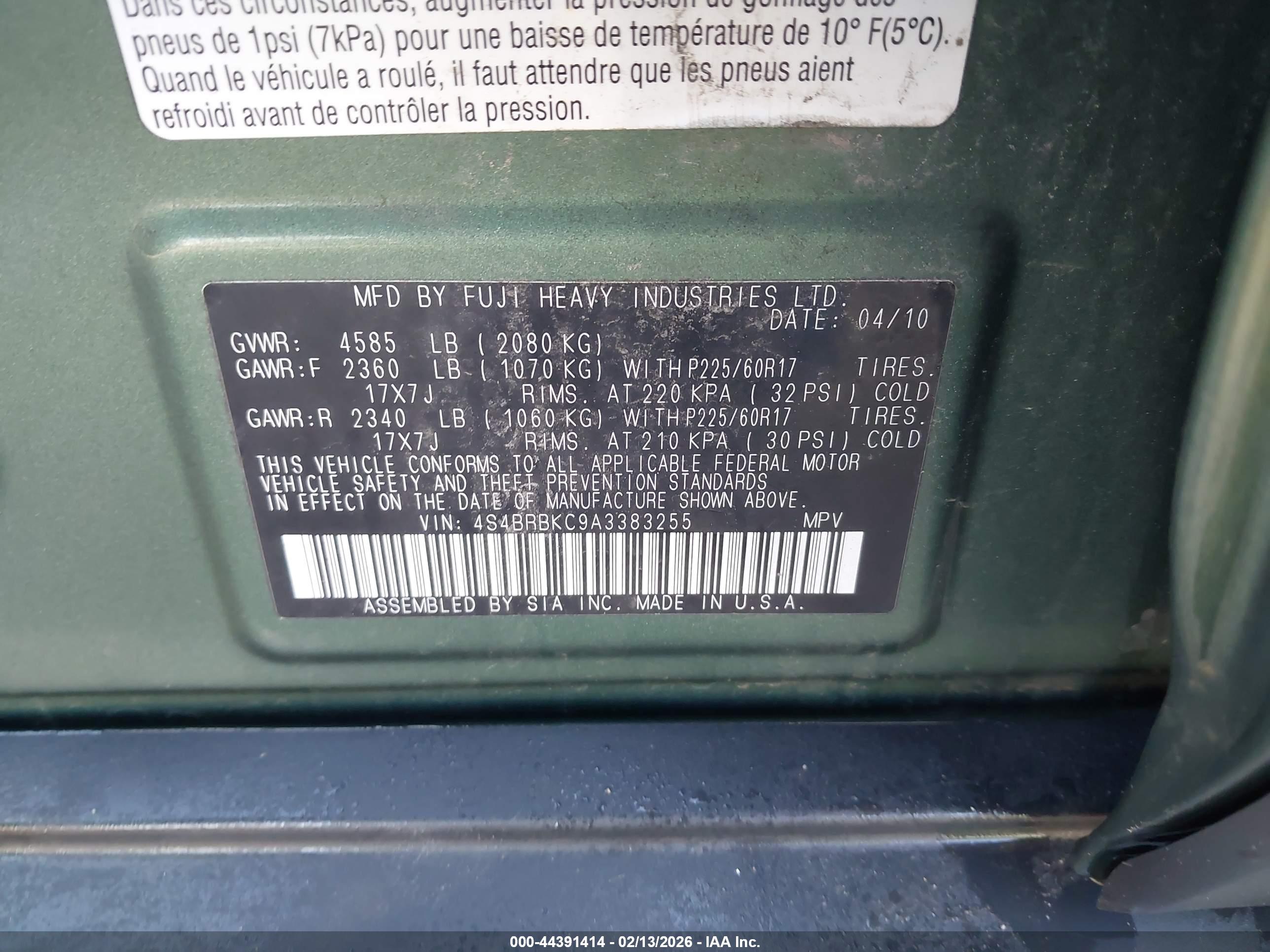 SUBARU OUTBACK image 9