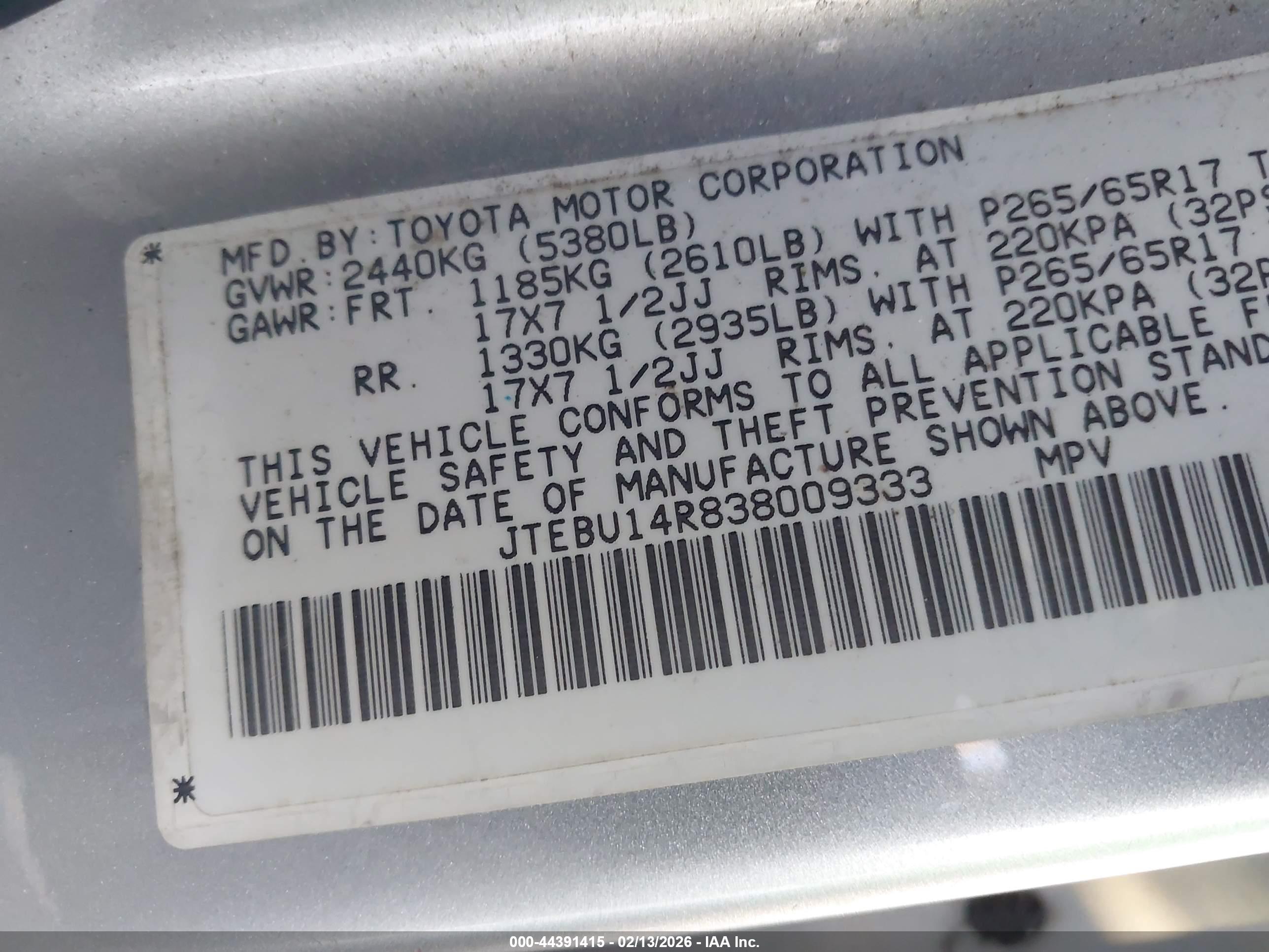 TOYOTA 4RUNNER image 9