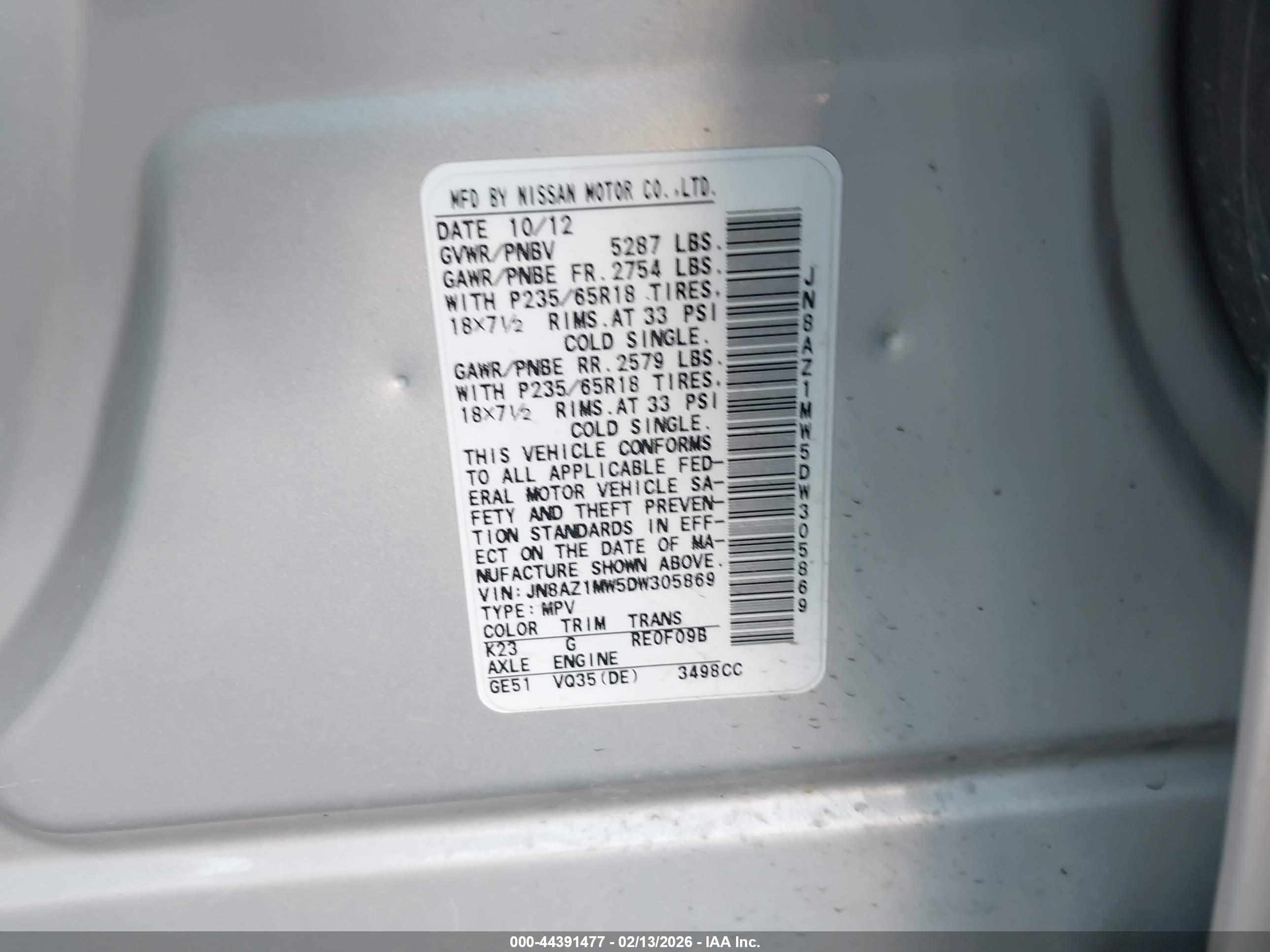 NISSAN MURANO image 9