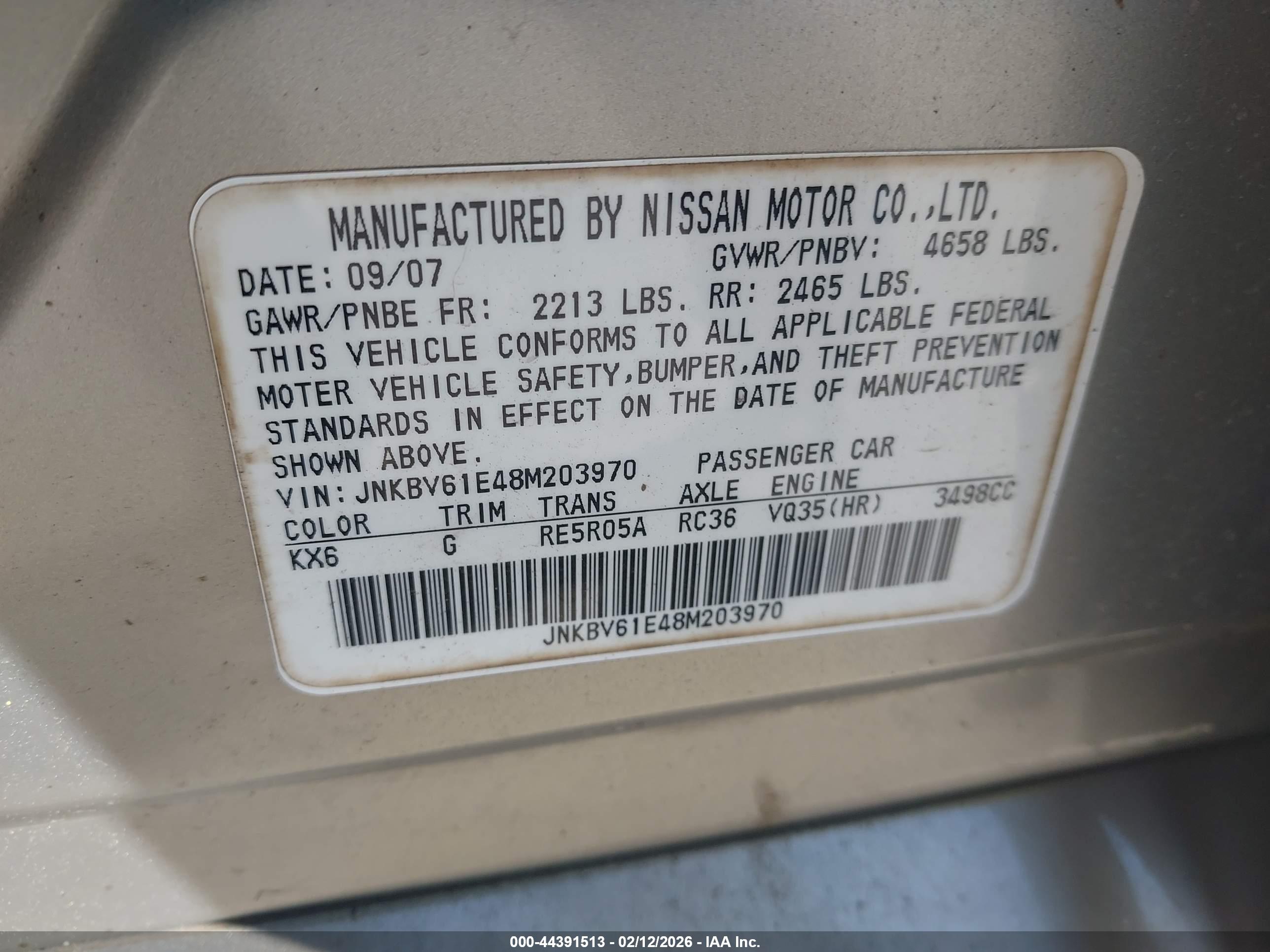 INFINITI G35 image 9