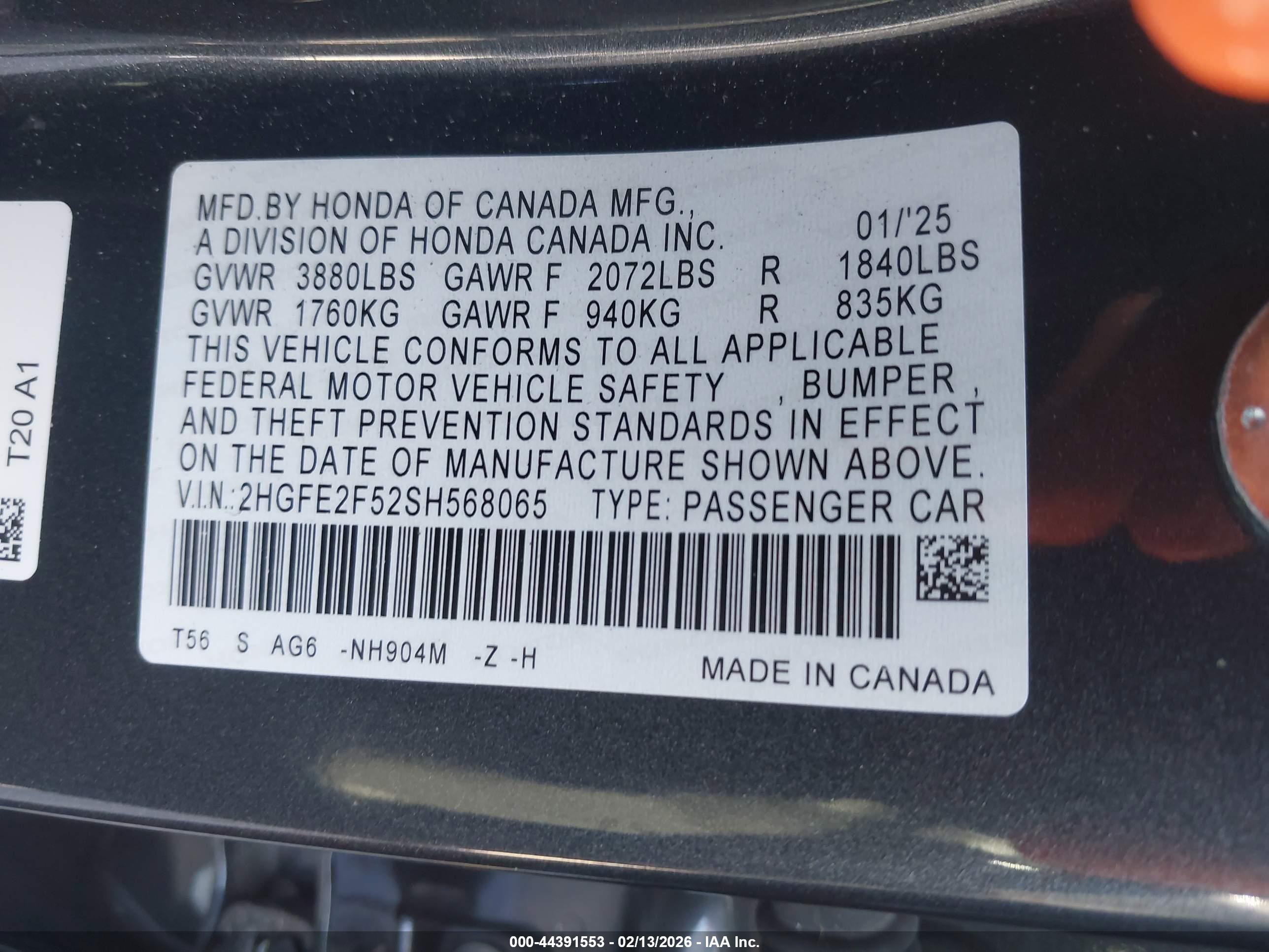 HONDA CIVIC image 9