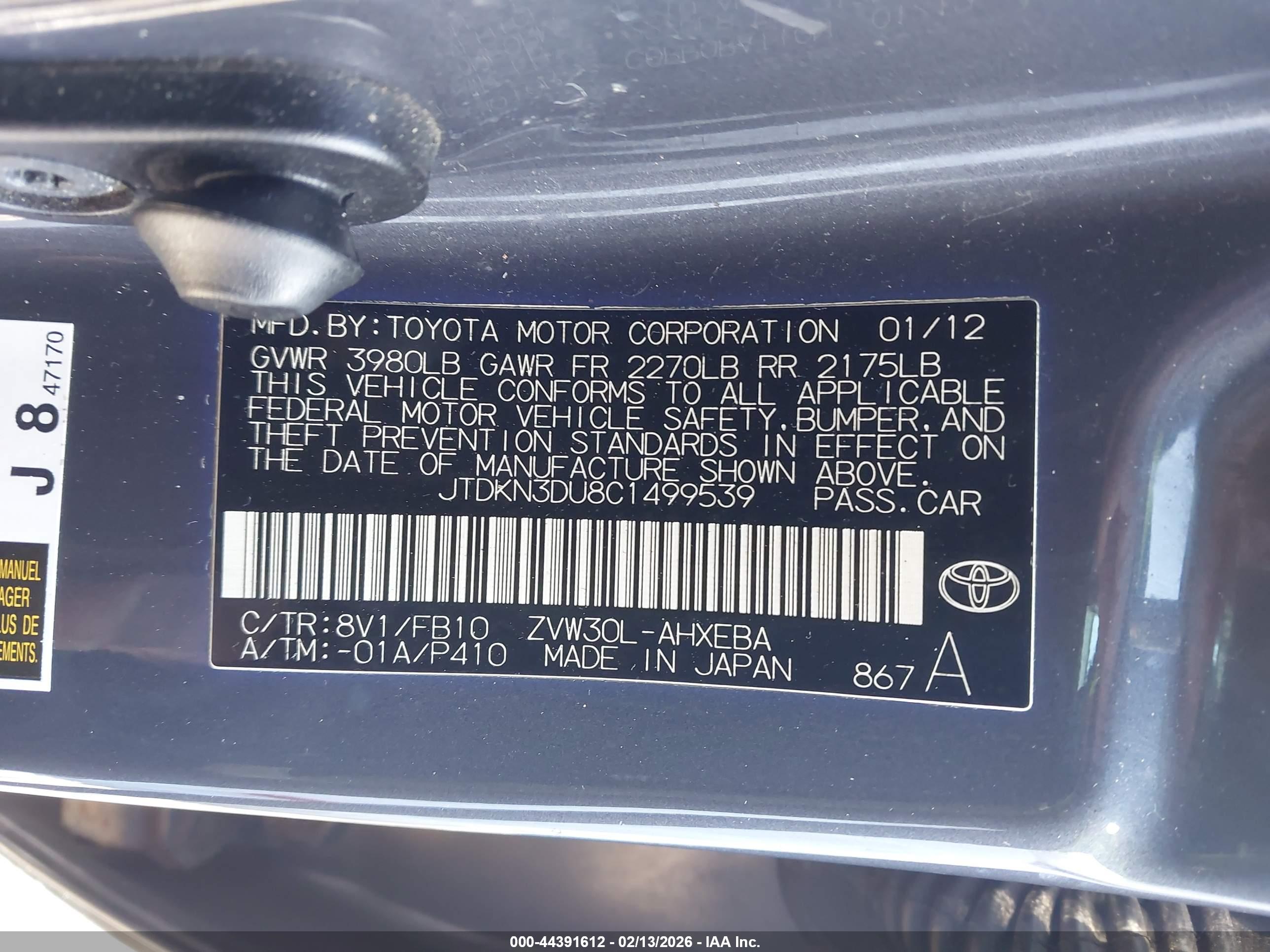 TOYOTA PRIUS image 9