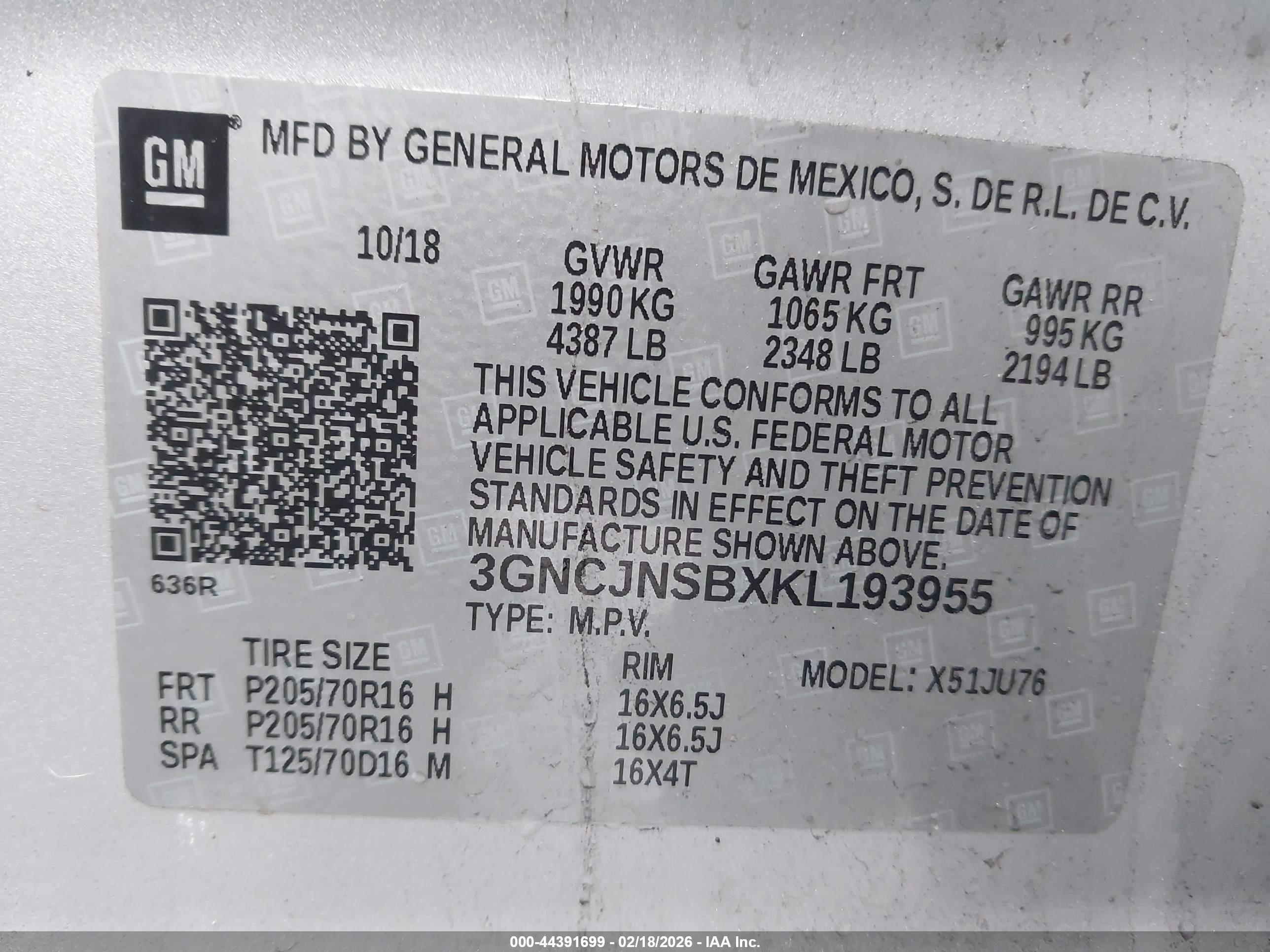 CHEVROLET TRAX image 9
