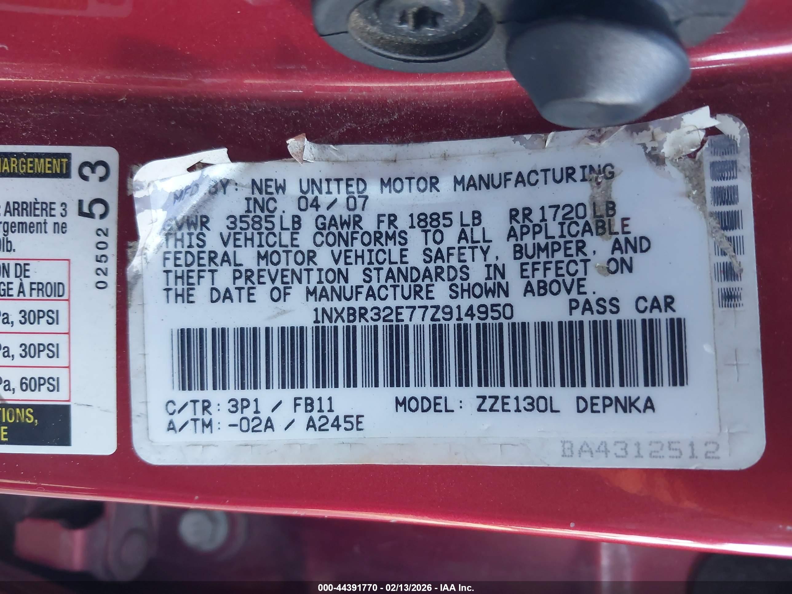 TOYOTA COROLLA image 9