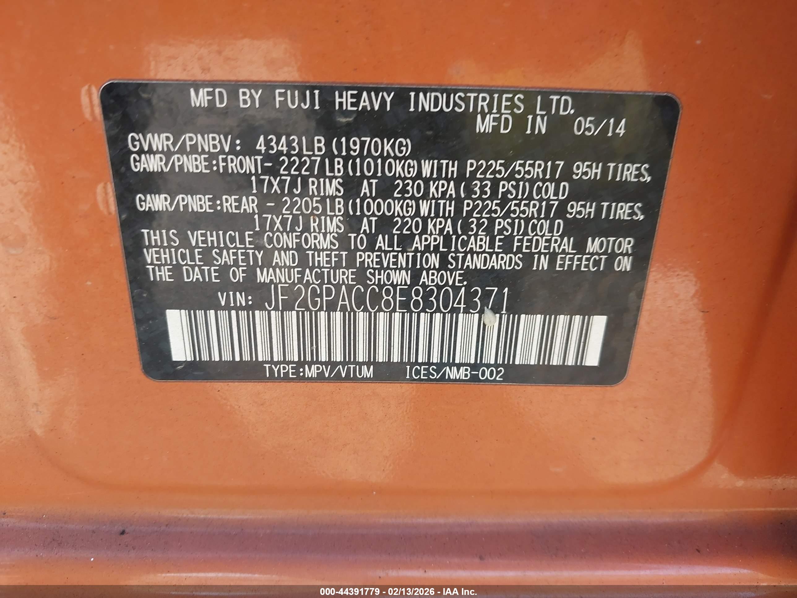 SUBARU XV image 9