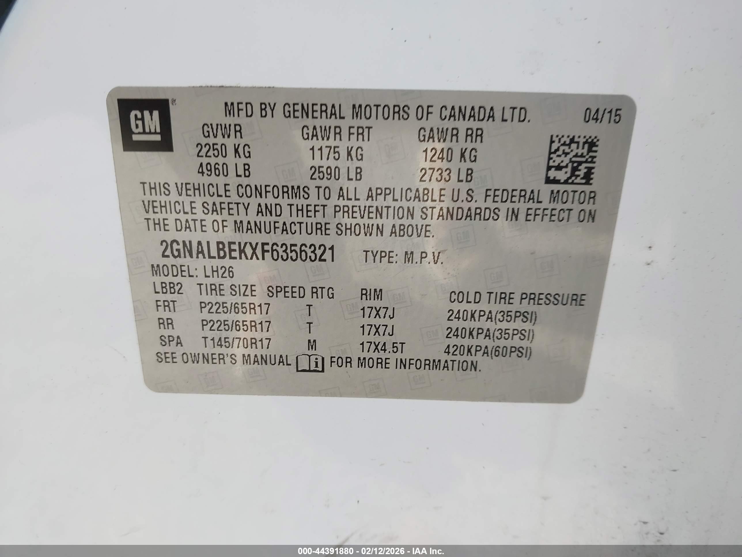 CHEVROLET EQUINOX image 9