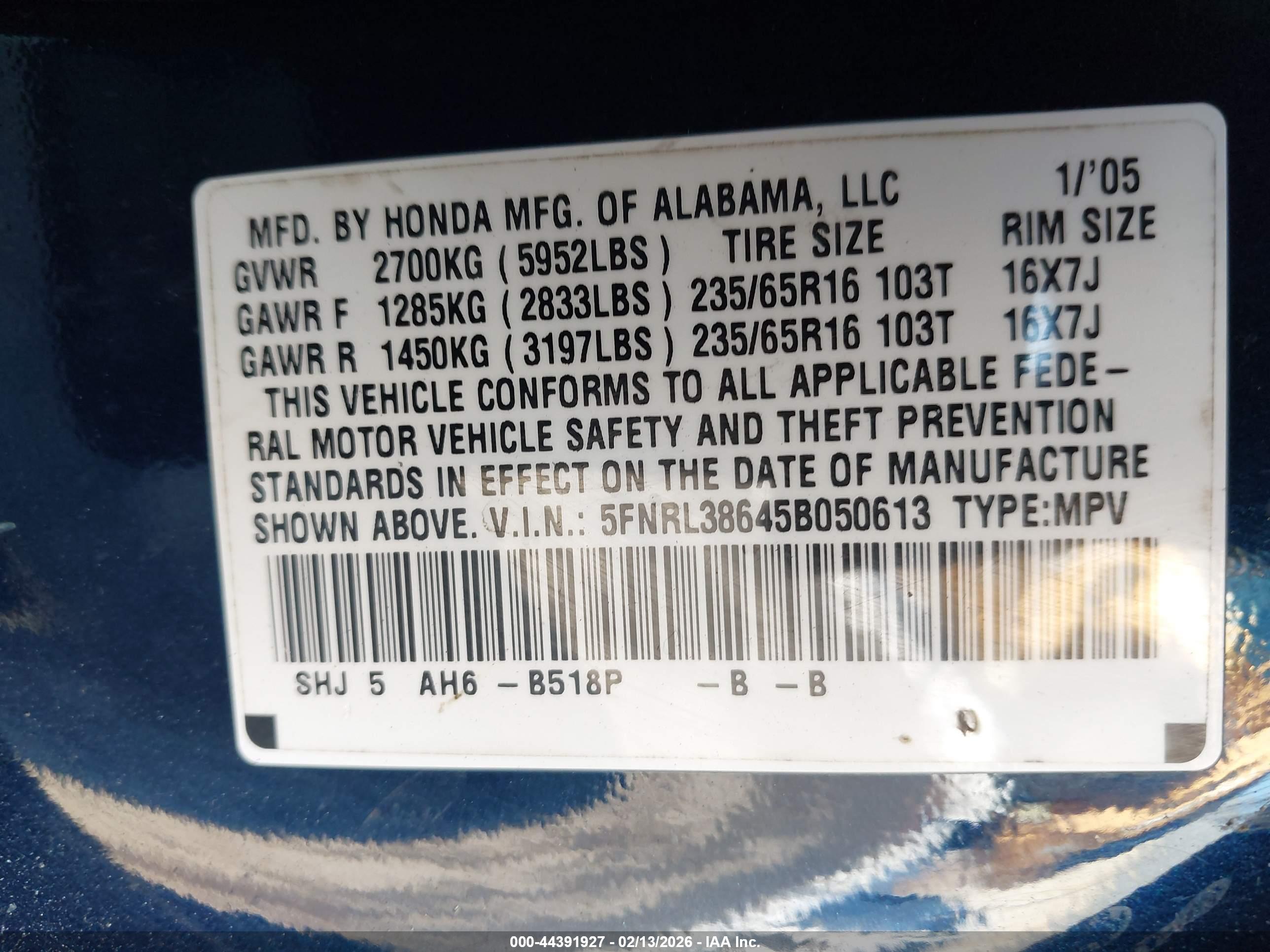 HONDA ODYSSEY image 9