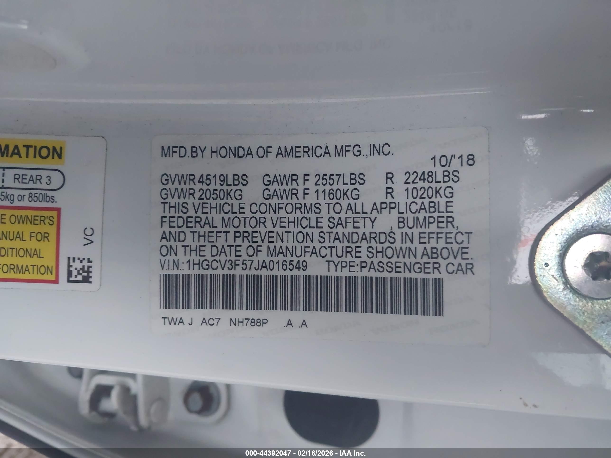 HONDA ACCORD image 9