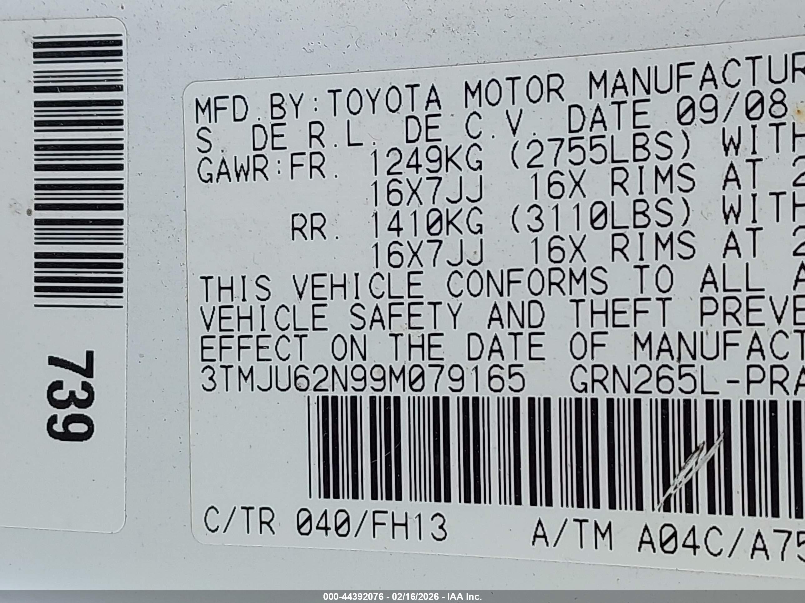TOYOTA TACOMA image 9