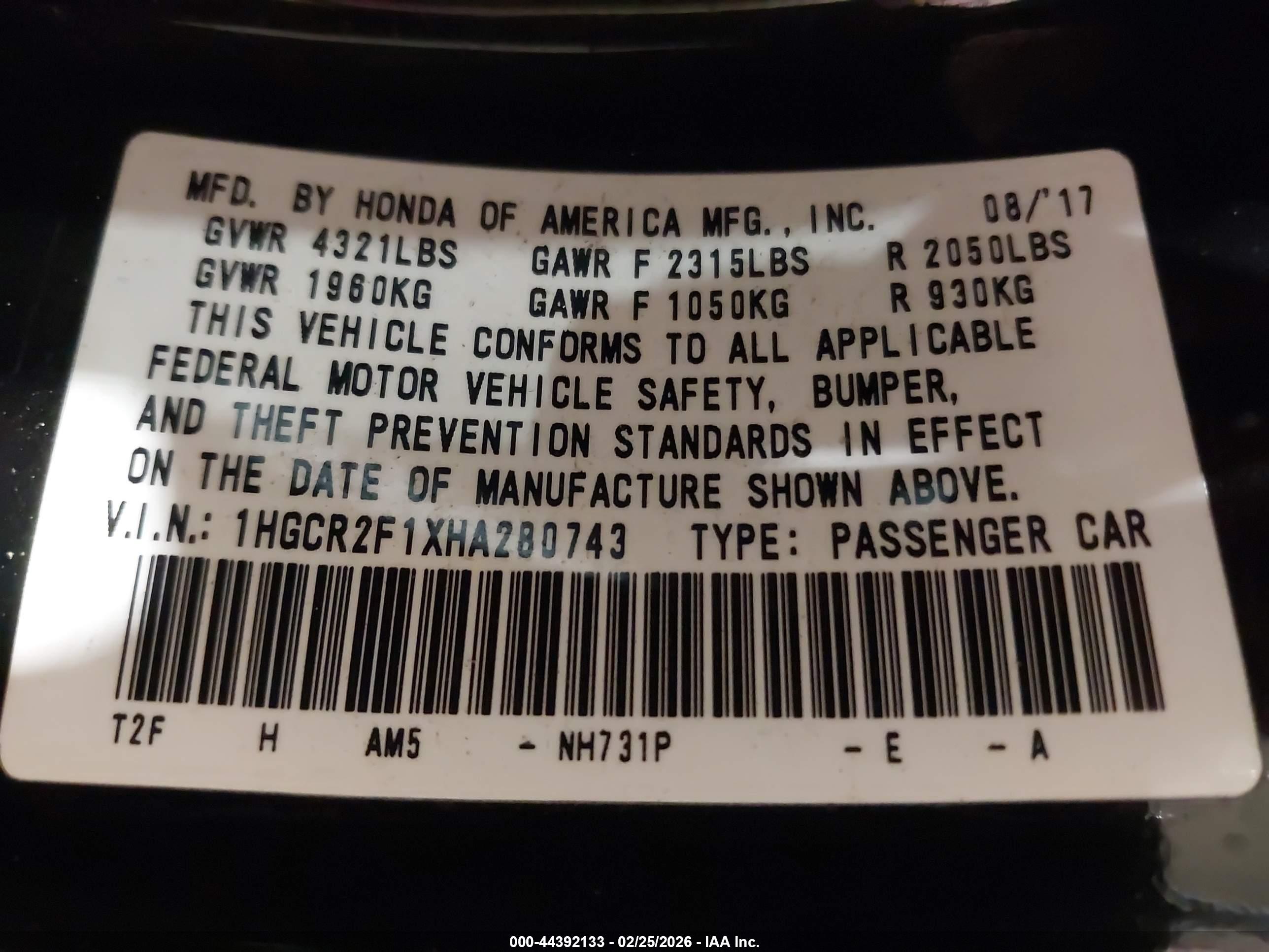 HONDA ACCORD image 9