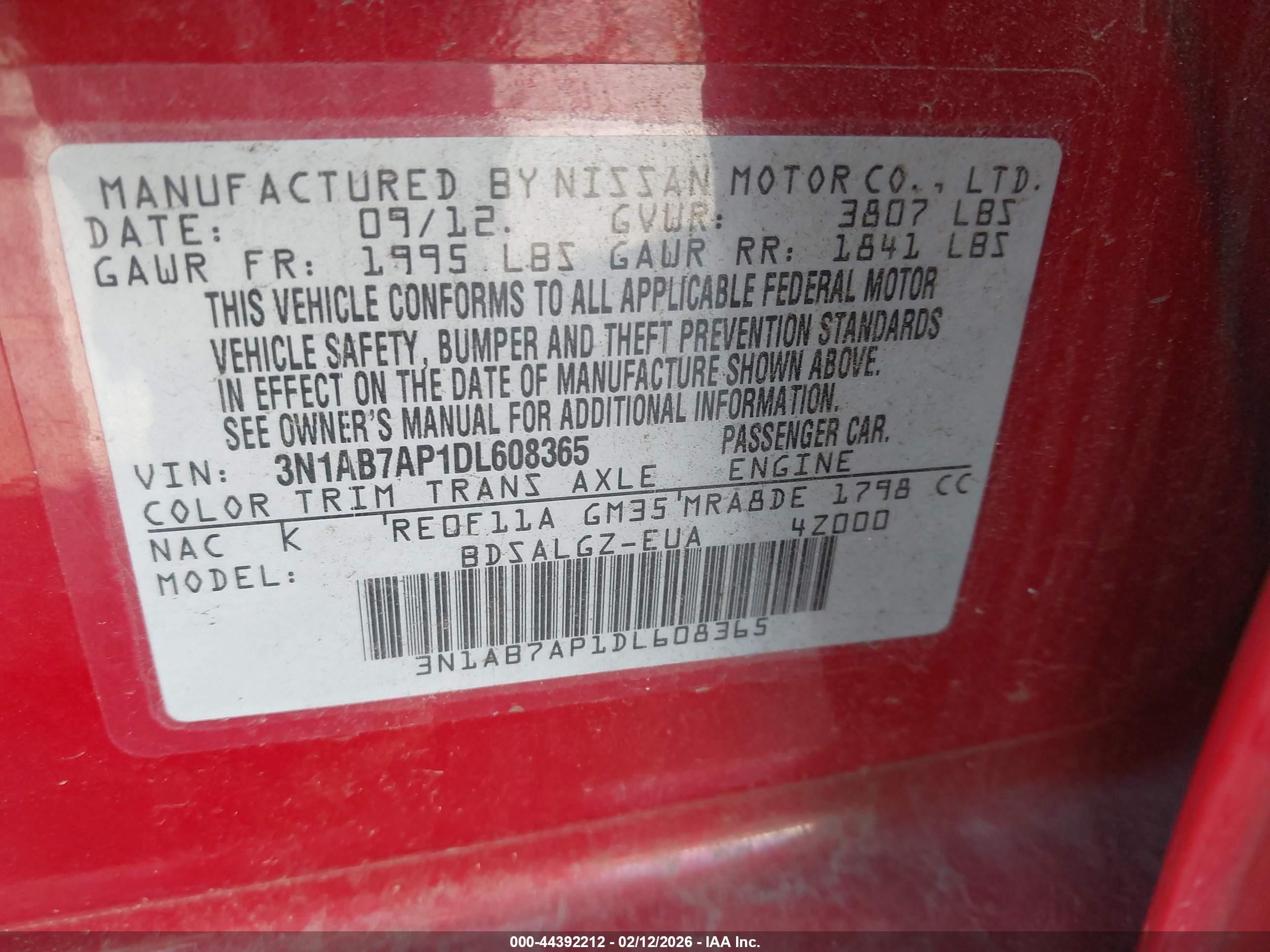 NISSAN SENTRA image 9