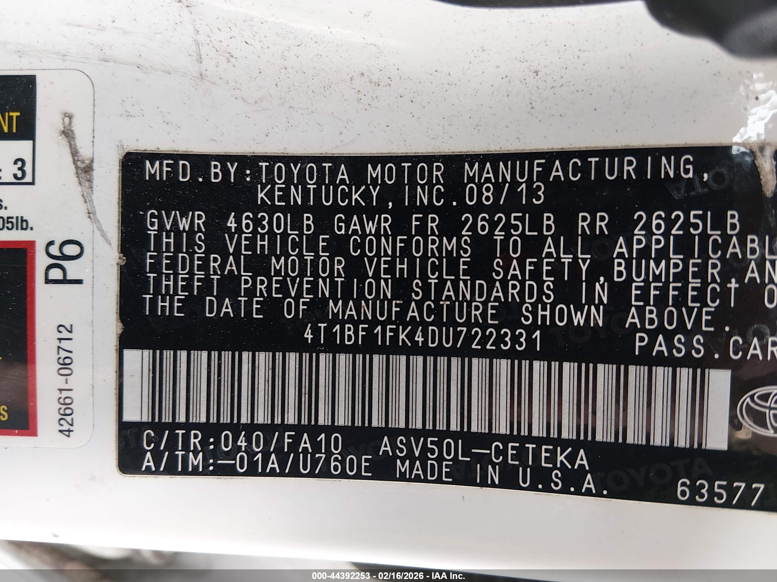 TOYOTA CAMRY image 9