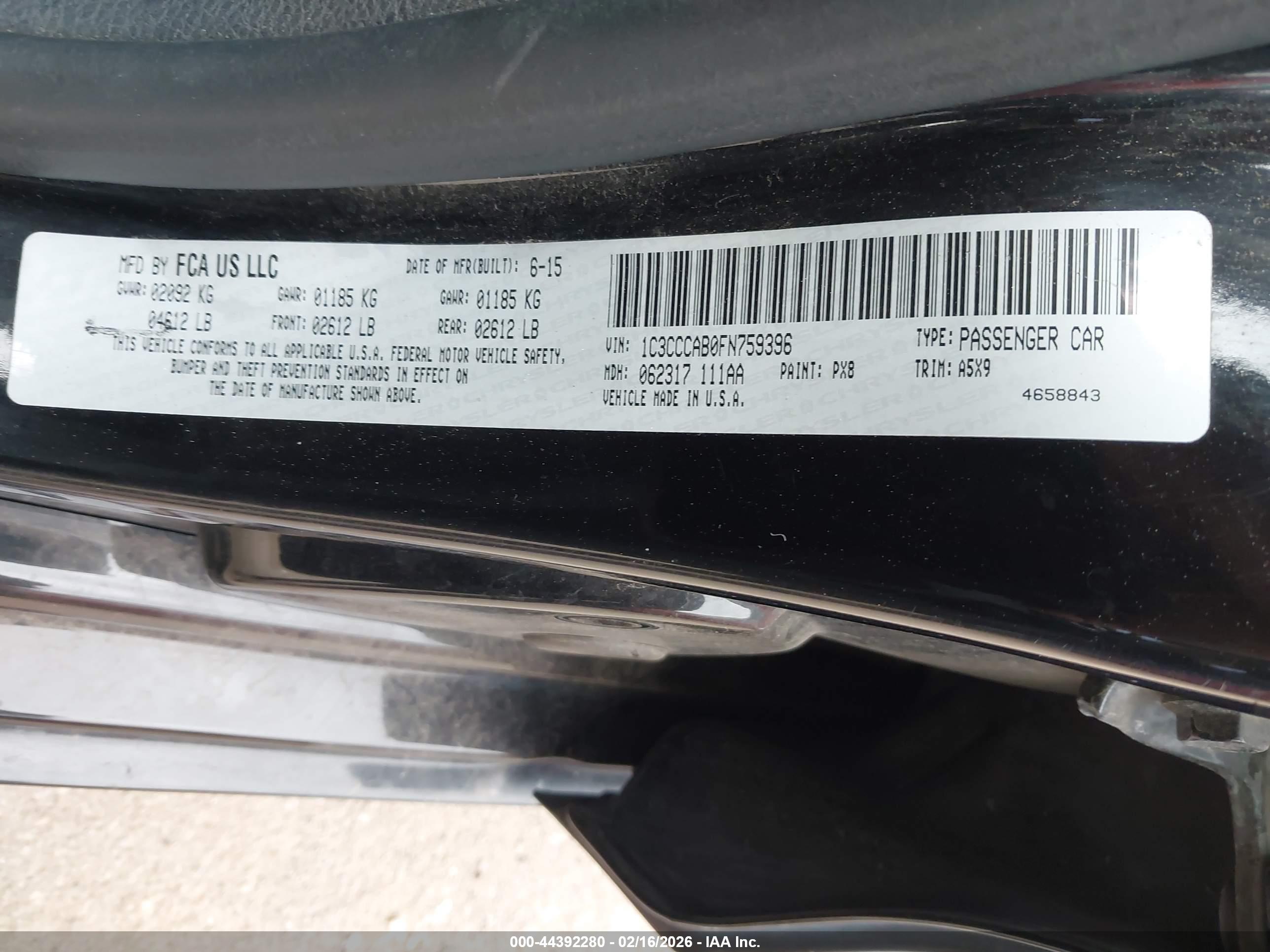 CHRYSLER 200 image 9