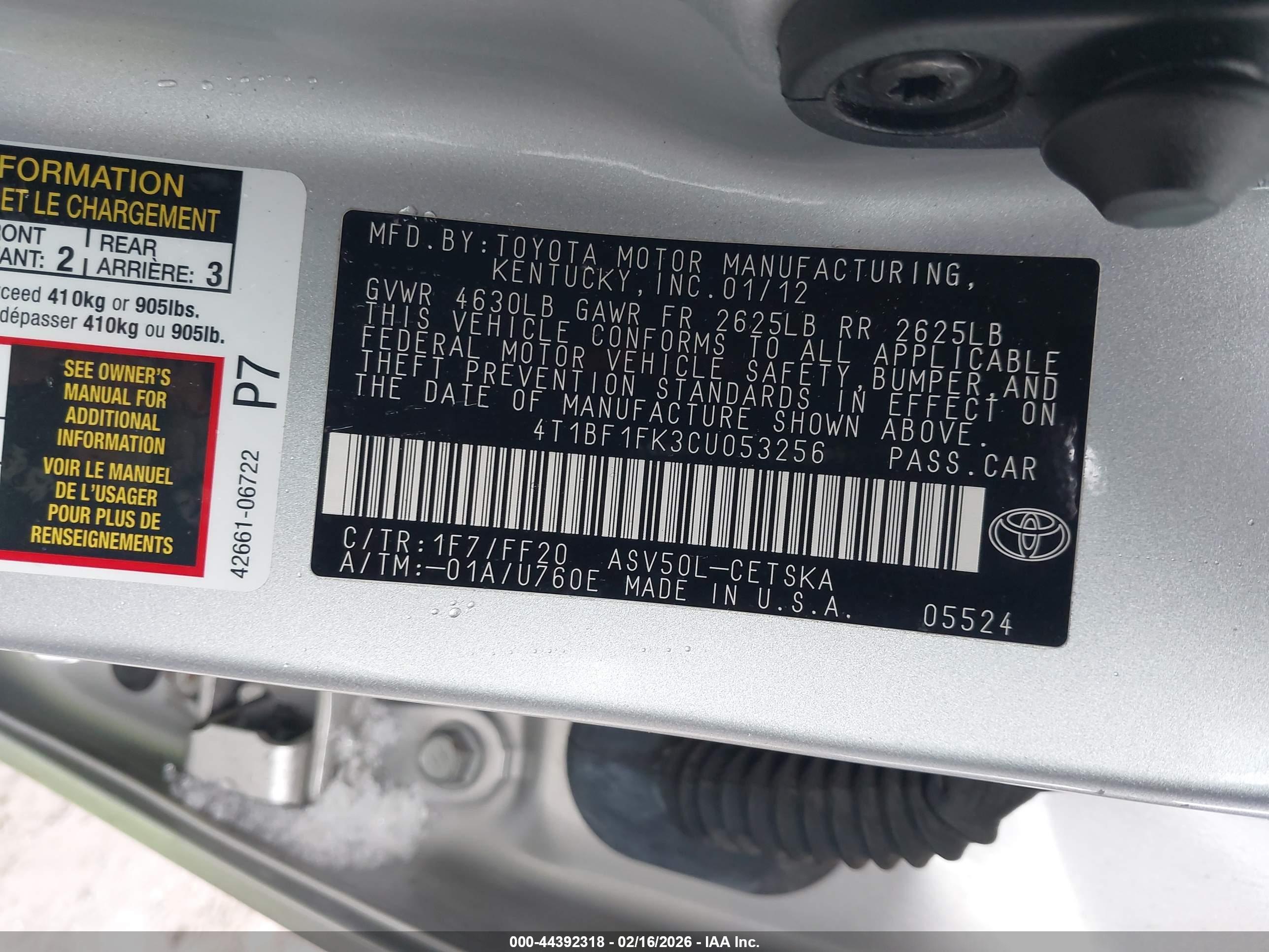 TOYOTA CAMRY image 9