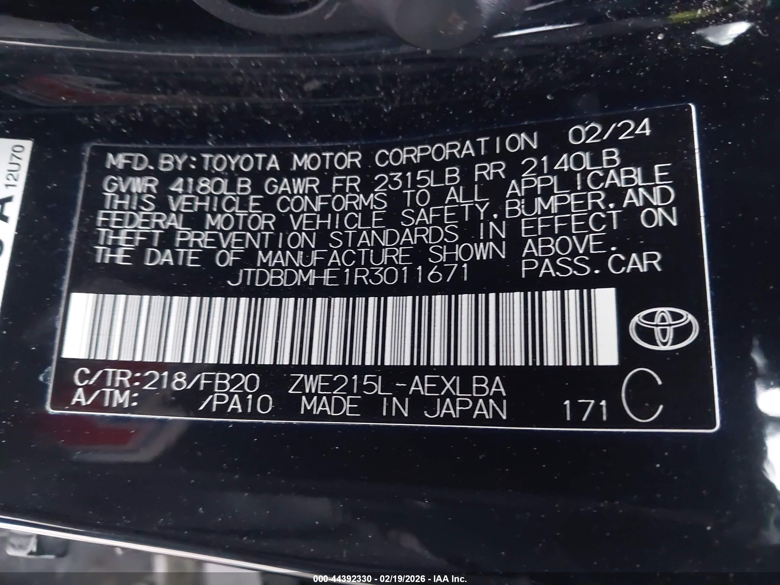 TOYOTA COROLLA image 9