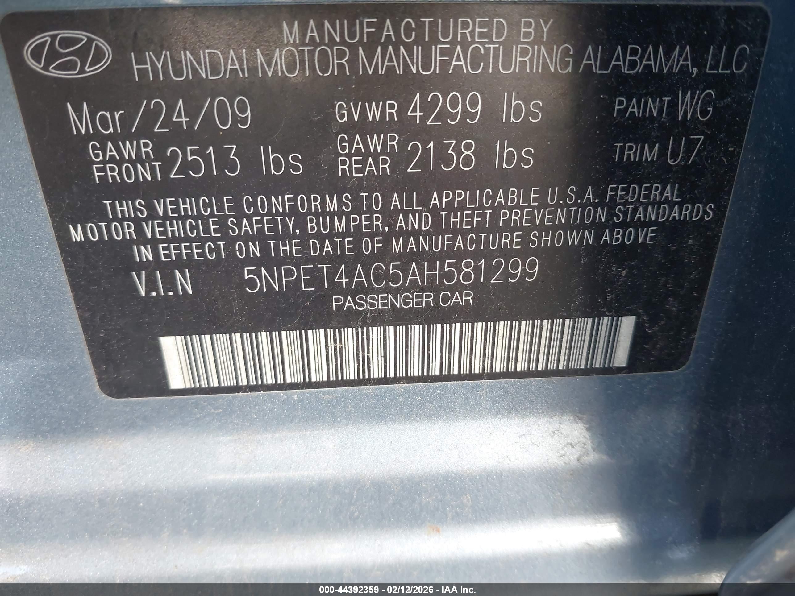 HYUNDAI SONATA image 9