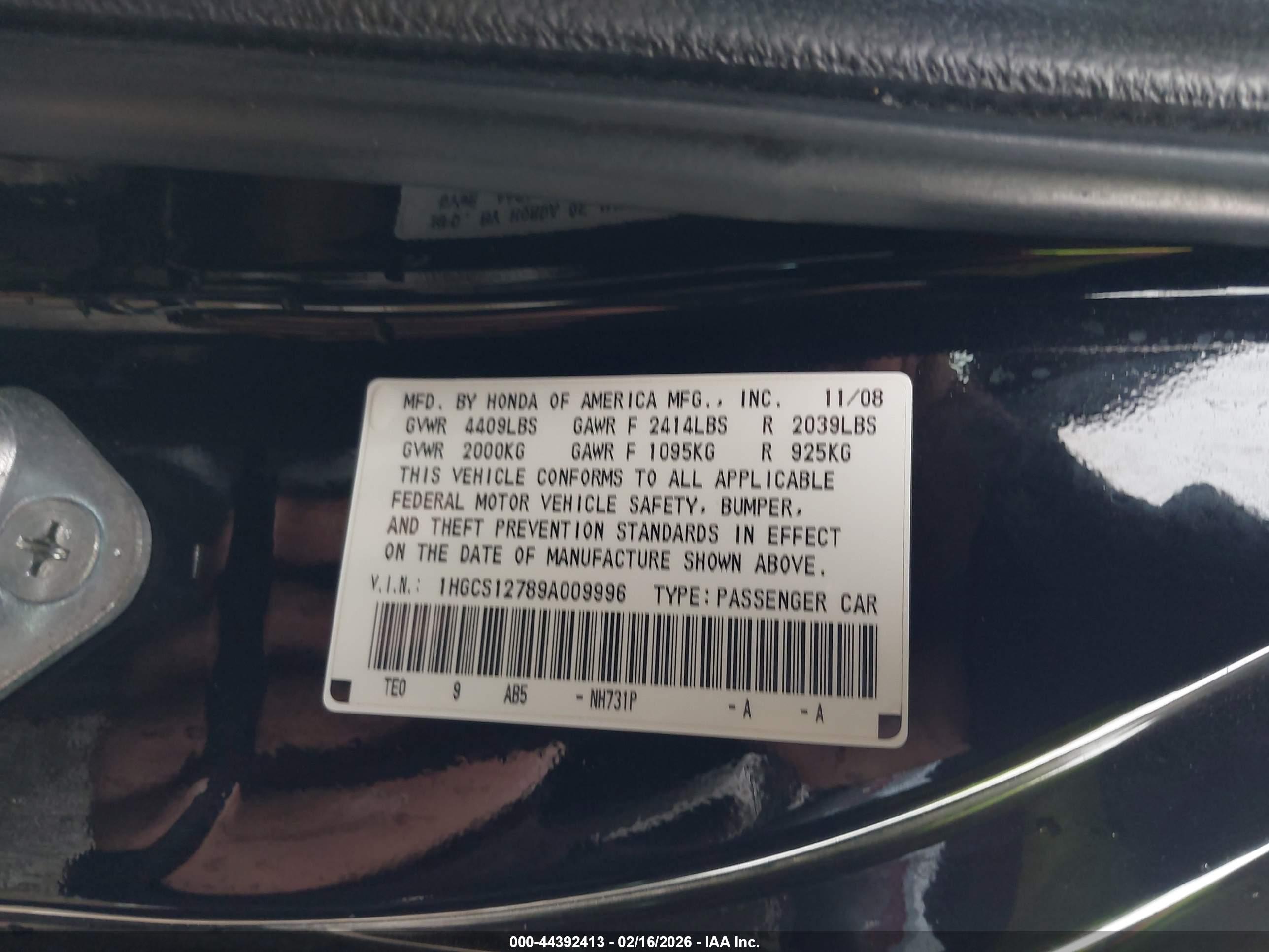 HONDA ACCORD image 9